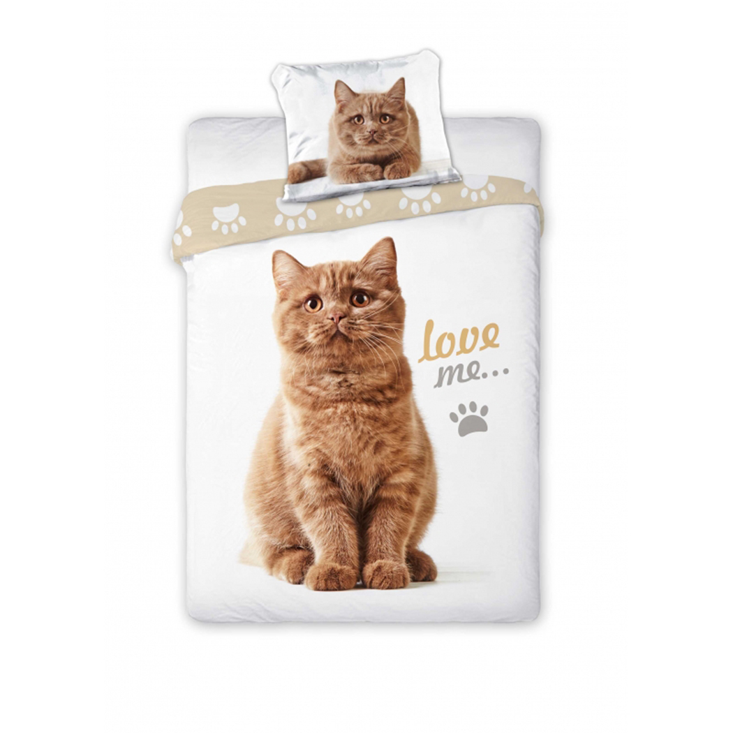 

Детское постельное белье, подростковое "Лучшие друзья - Котенок" (наволочка+пододеяльник) хлопок 160x200 см