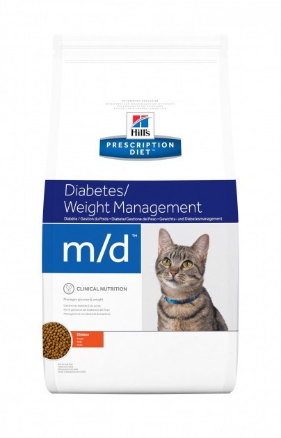 

Сухой диетический корм для котов (Хиллс) Hill's Prescription Diet Feline m/d, при сахарном диабете с курицей 1.5 кг (052742868509)