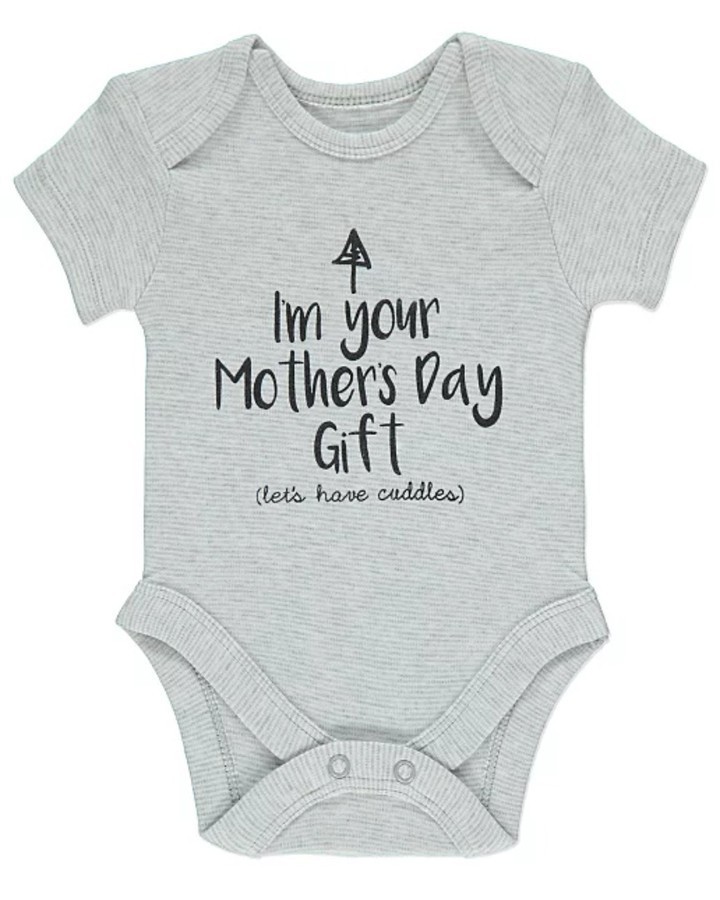 

Боди George "Im your Mother's Day" 0-3М 55-61см серый