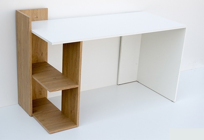 

Письменный стол Мебель Холдинг HO shelf белая платина / дуб каменный