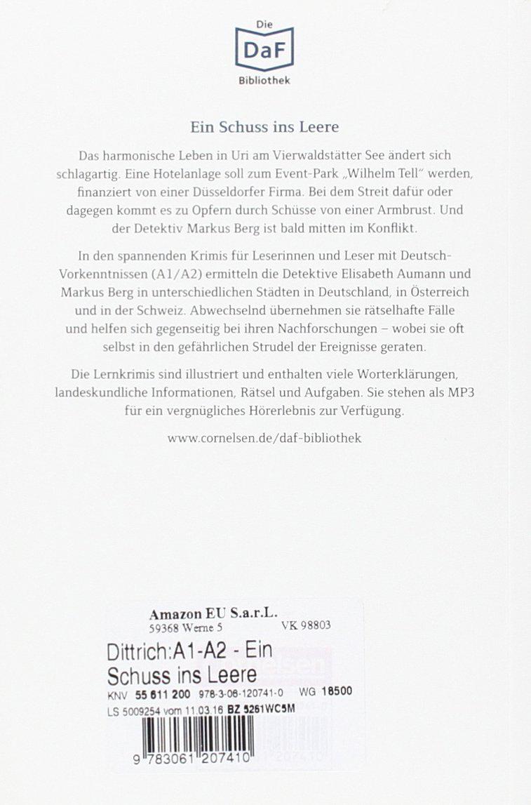 

DaF-Krimis: A1/A2 Ein Schuss ins Leere mit MP3-Audios als Download