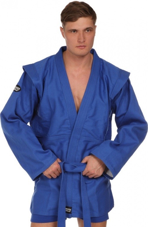 

Куртка самбо Master Green Hill Blue р.160 (SC-2001-160)