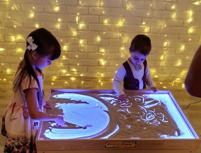 

Световая песочница Art&Play® 100х60см с цветной подсветкой дерево ясень