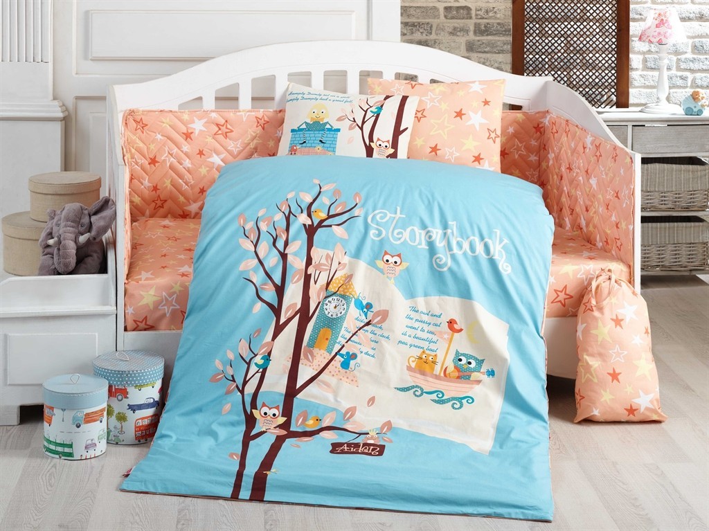 

Комплект постельного белья детский Hobby Dream Clock голубой 100х150 см