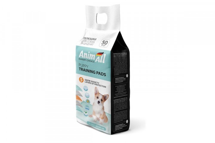 

Пеленки для собак и щенков AnimAll Puppy Training Pads 60 х 60 см 50 штук