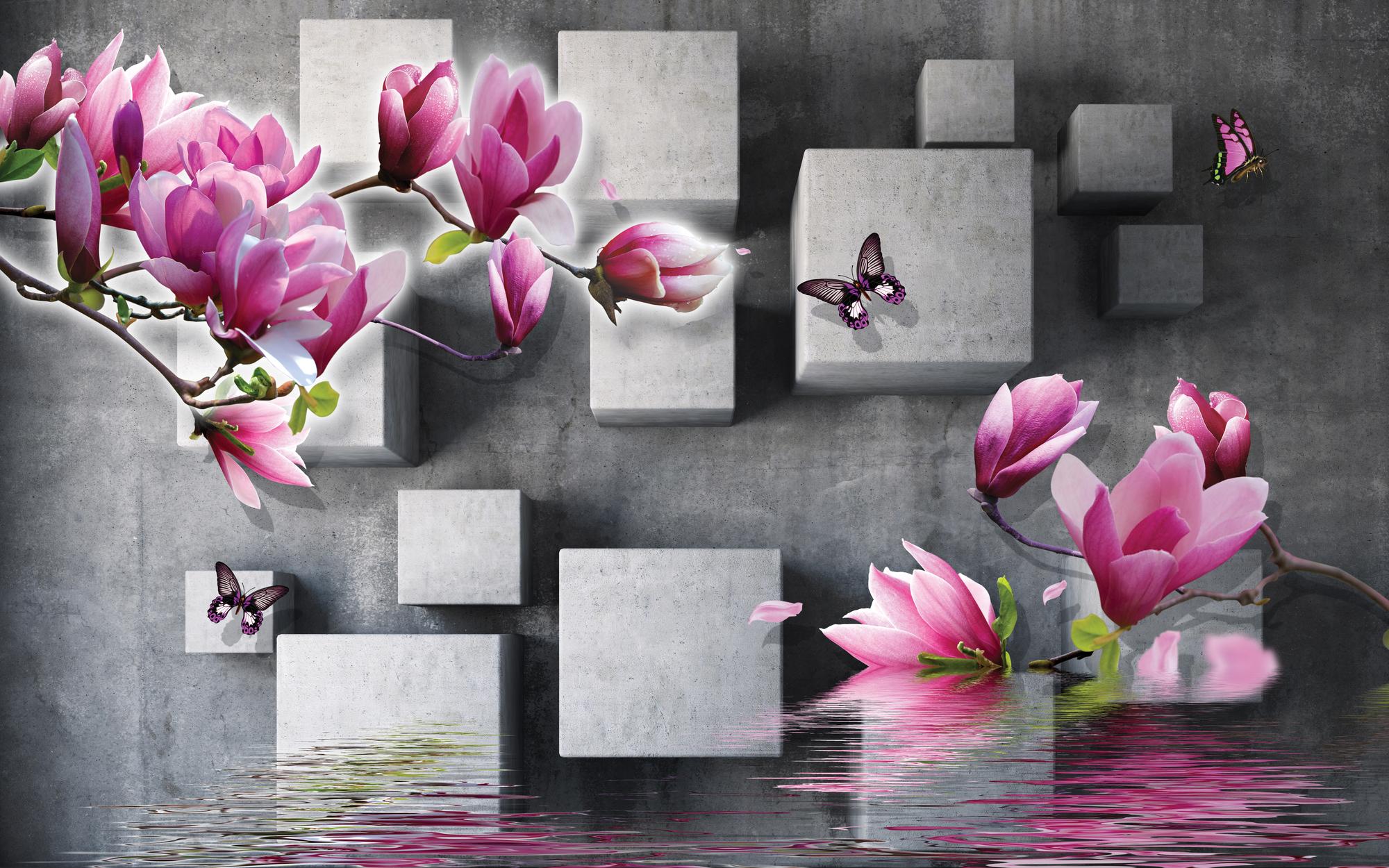 

Фотообои 3D '3D Магнолия' (4343) , Мелкий песок