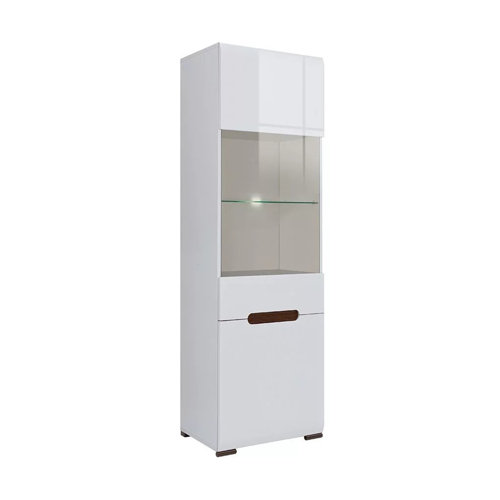 

Витрина Ацтека REG1W1D/21/6 (BRW (Black Red White)) Белый / Белый глянец 261815_1