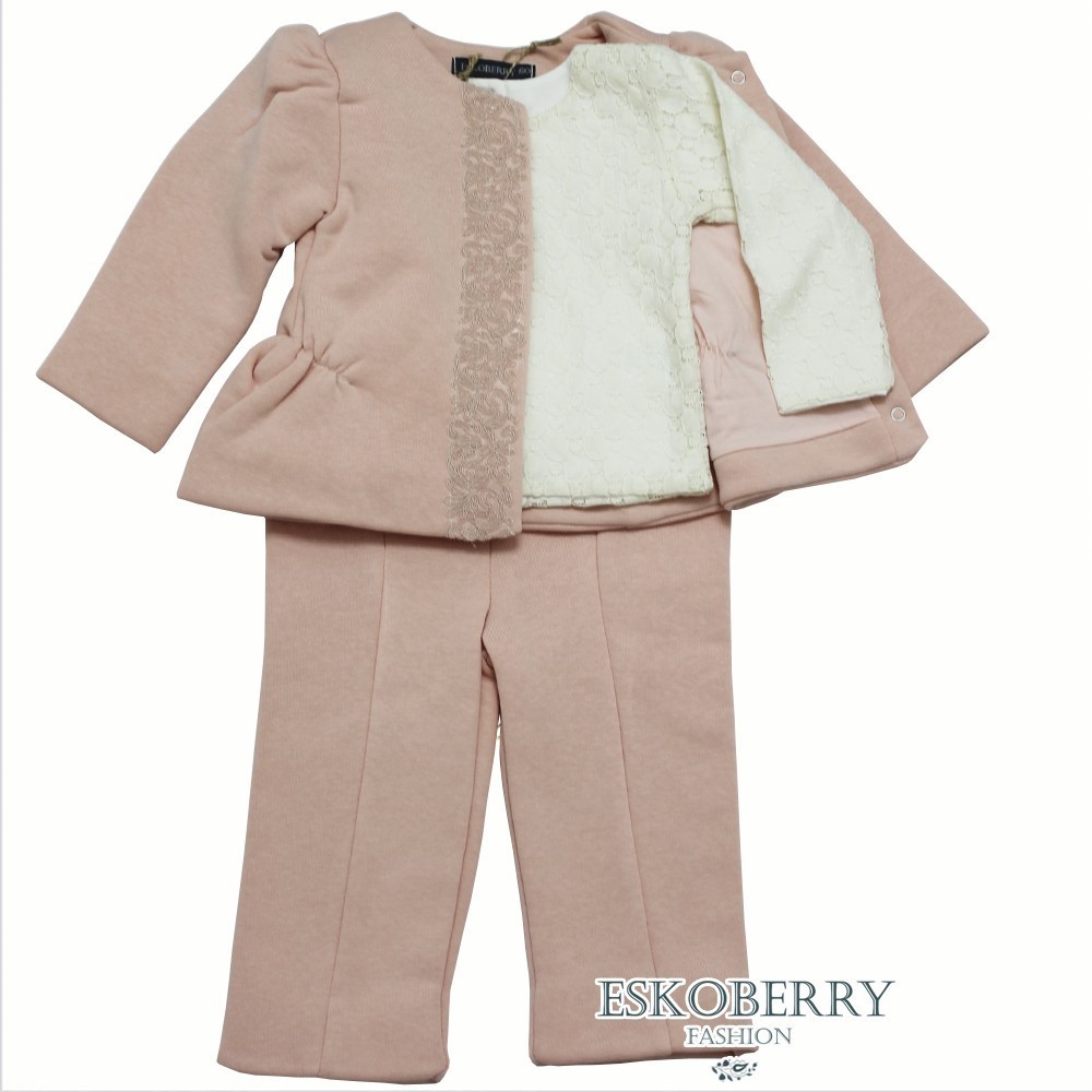 

Кофта, штаны, жакет Eskoberry (персиковый, молочный) Персик 92 размер