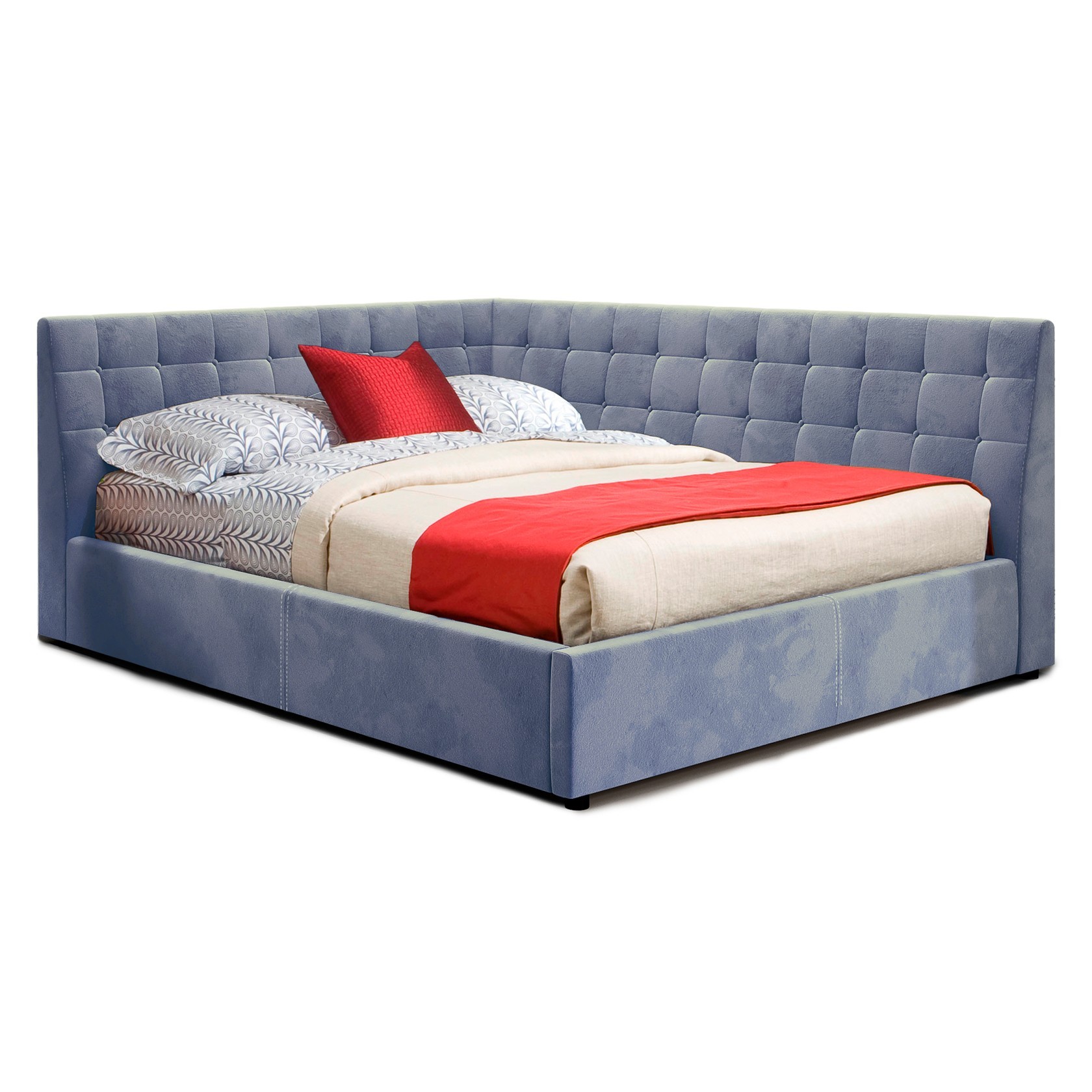

Кровать Афины (Green Sofa) Серая 160х200 см 381101_18