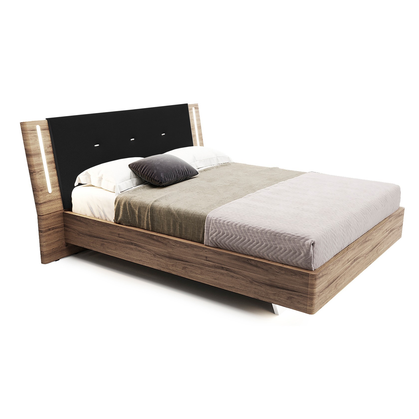 

Кровать Даллас модерн (Green Sofa) Коричневая + Черная 140х200 см 381112_52