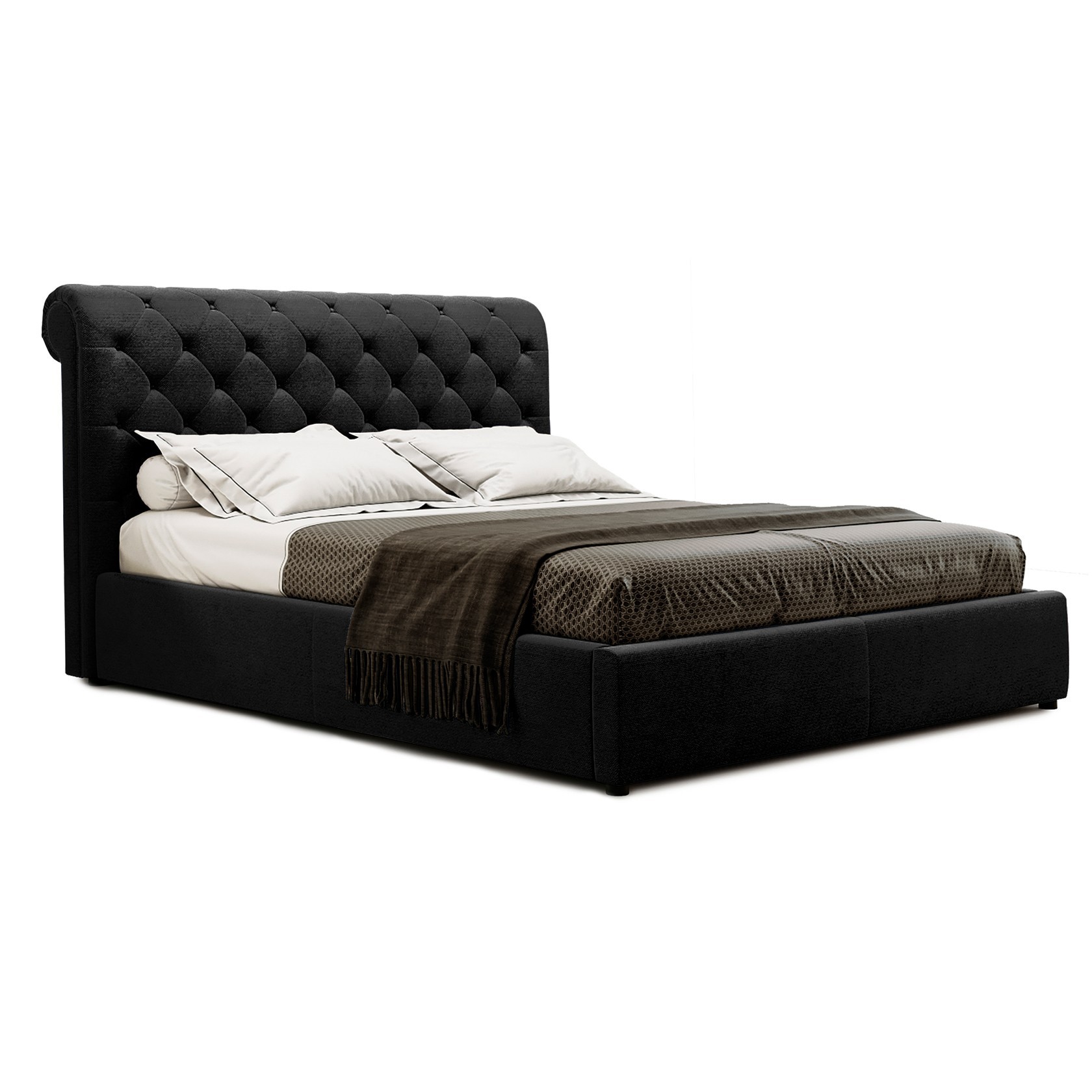 

Кровать Валенсия (Green Sofa) Черная 180х200 см 381106_49