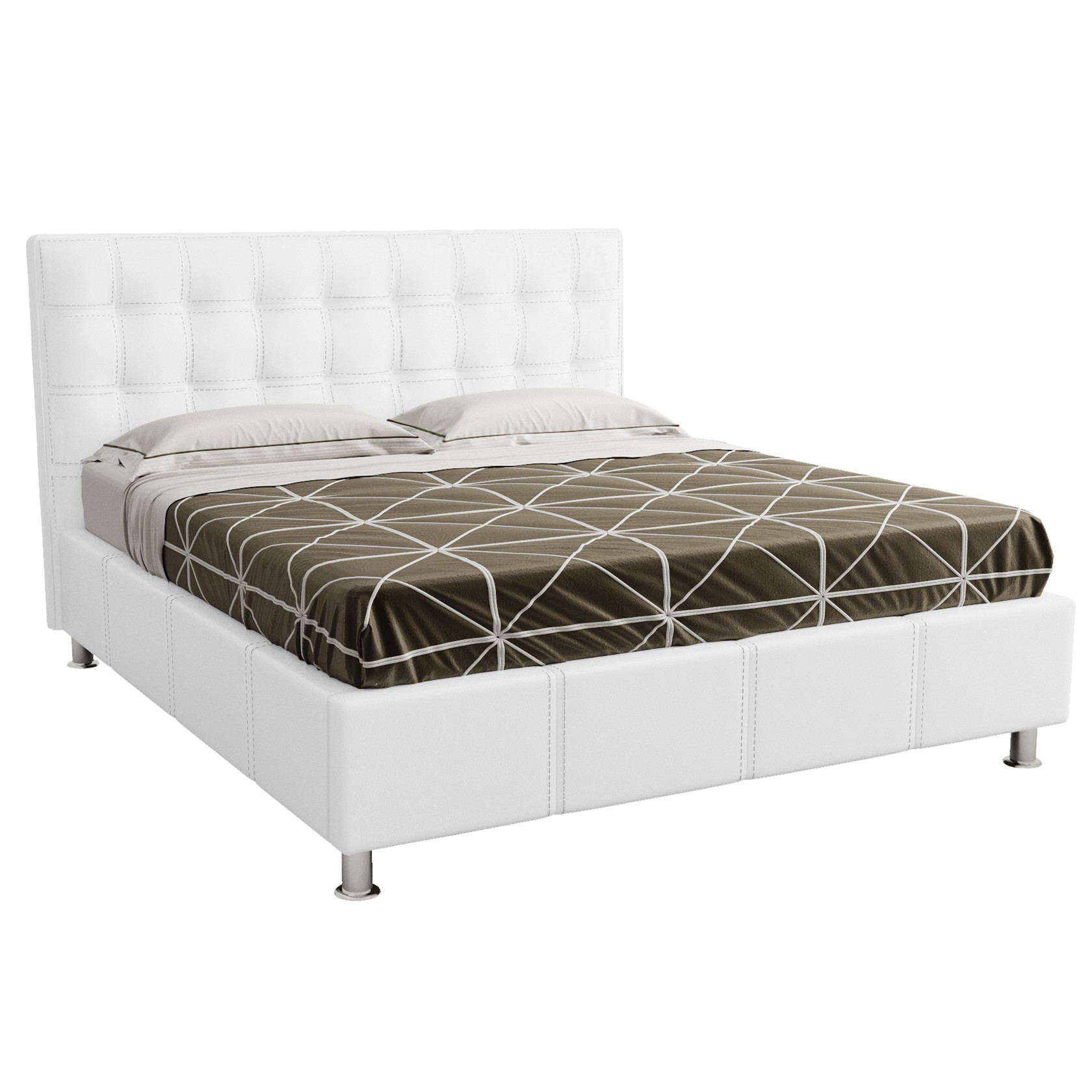 

Кровать Нью-Йорк квадраты (Green Sofa) Белая 160х200 см 381129_33