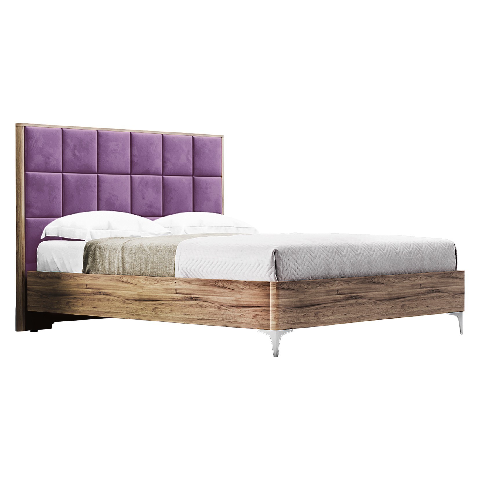 

Кровать Детройт модерн (Green Sofa) Коричневая + Фиолетовая 200х200 см 381114_45