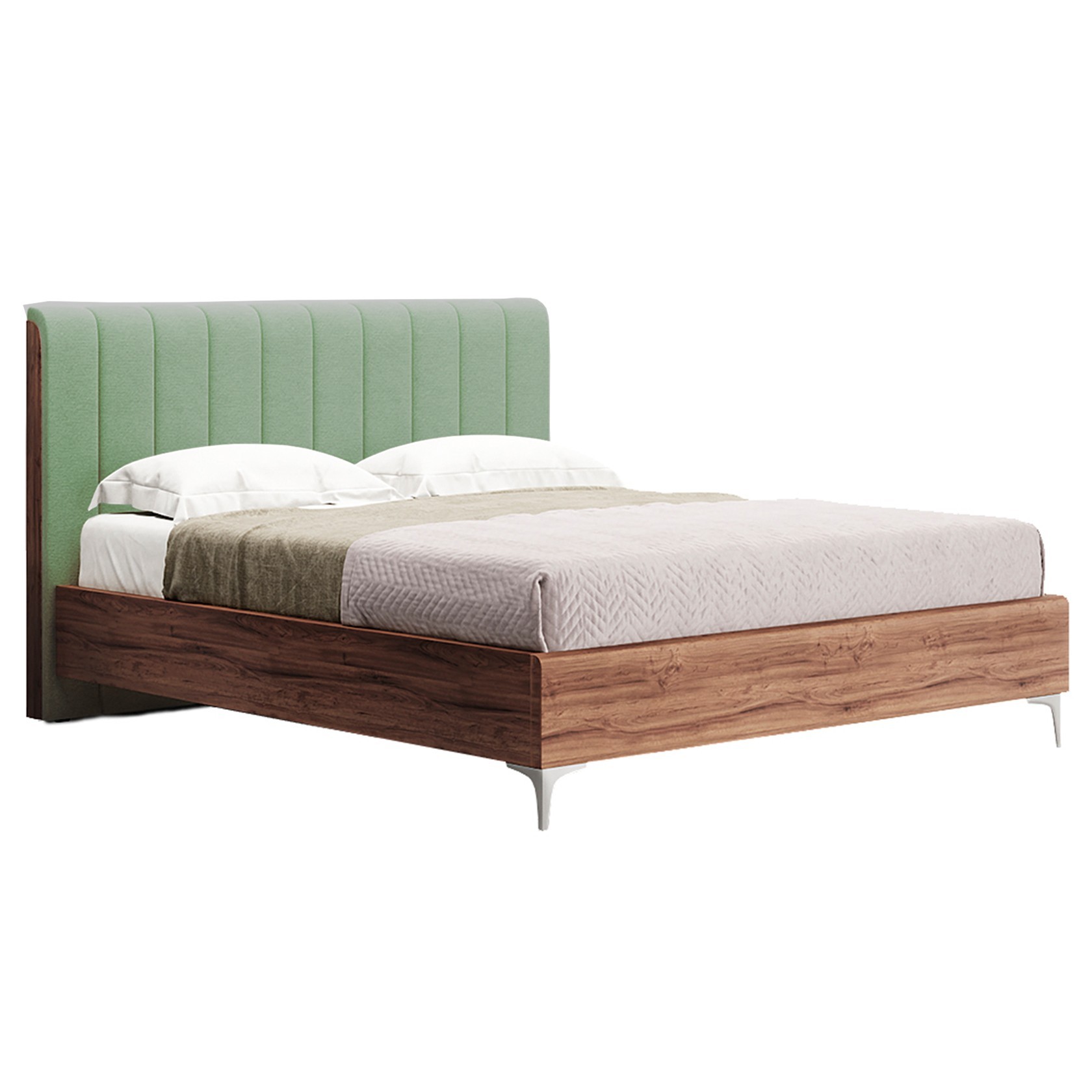 

Кровать Прага модерн (Green Sofa) Зеленая + Коричневая 200х200 см 381151_15