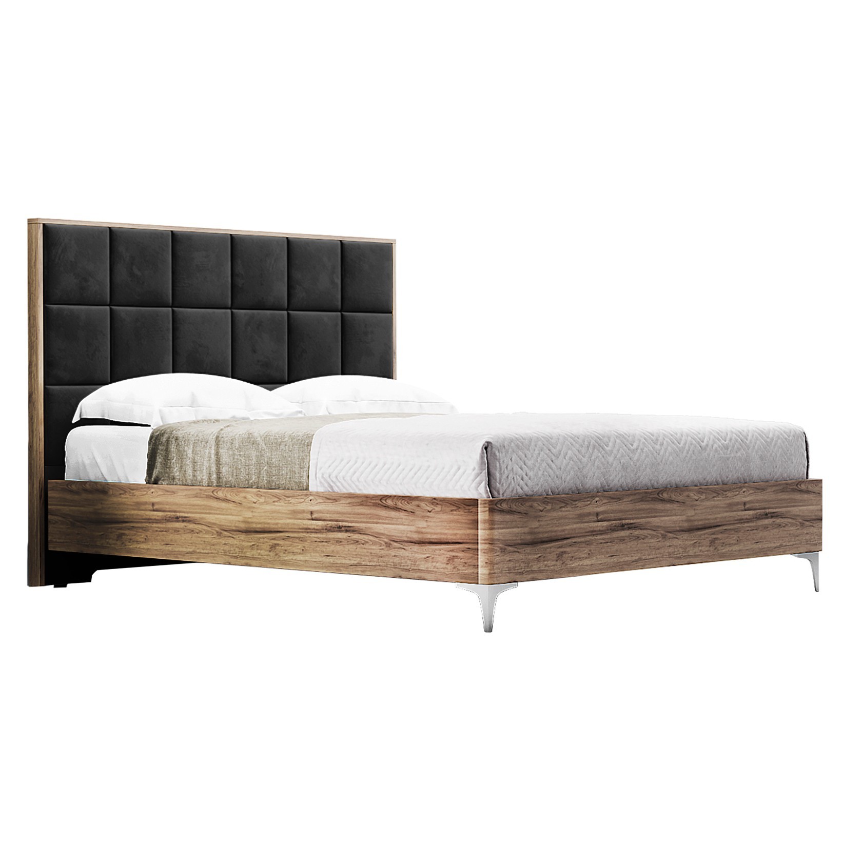 

Кровать Детройт модерн (Green Sofa) Коричневая + Черная 140х200 см 381114_47