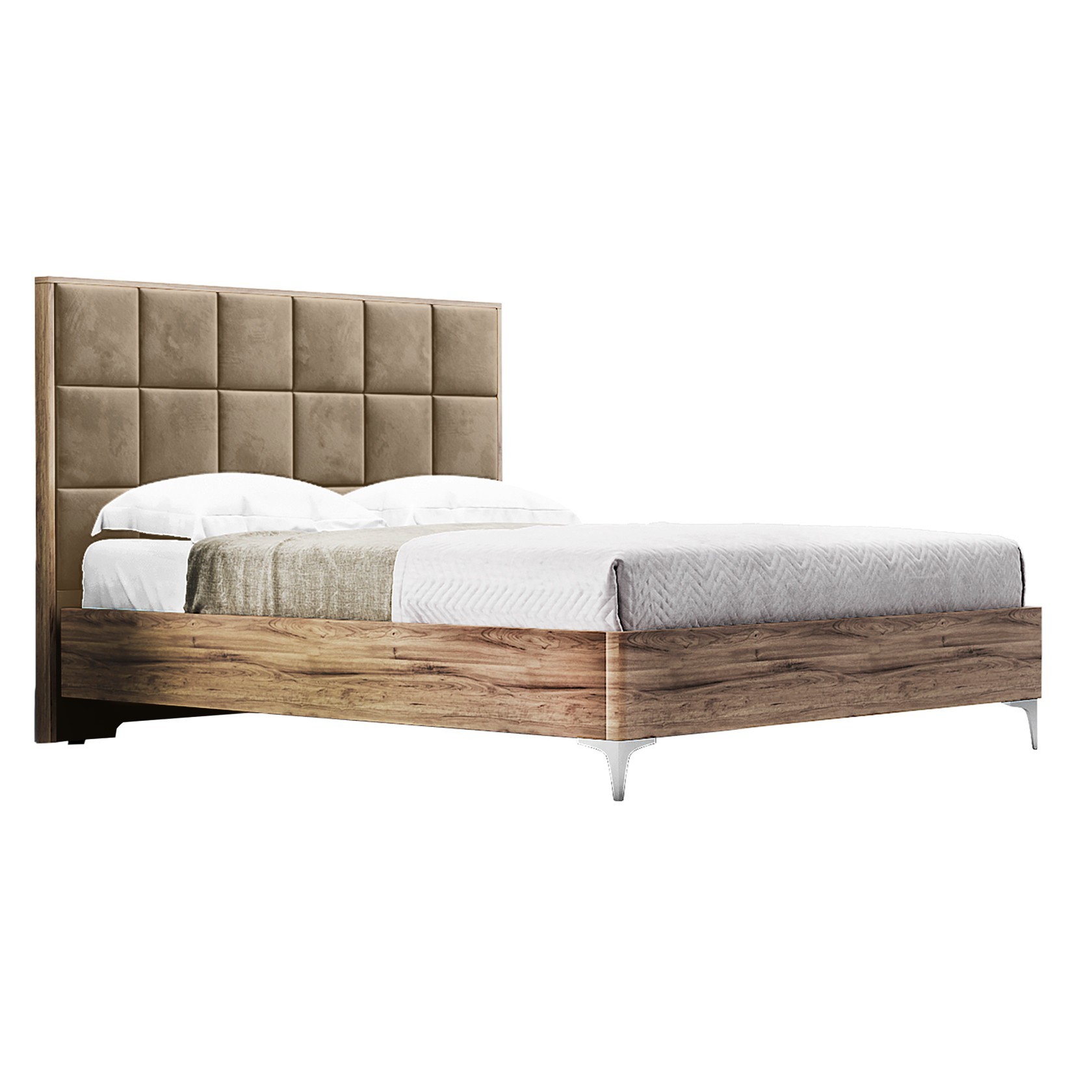

Кровать Детройт модерн (Green Sofa) Коричневая + Бежевая 120х200 см 381114_06