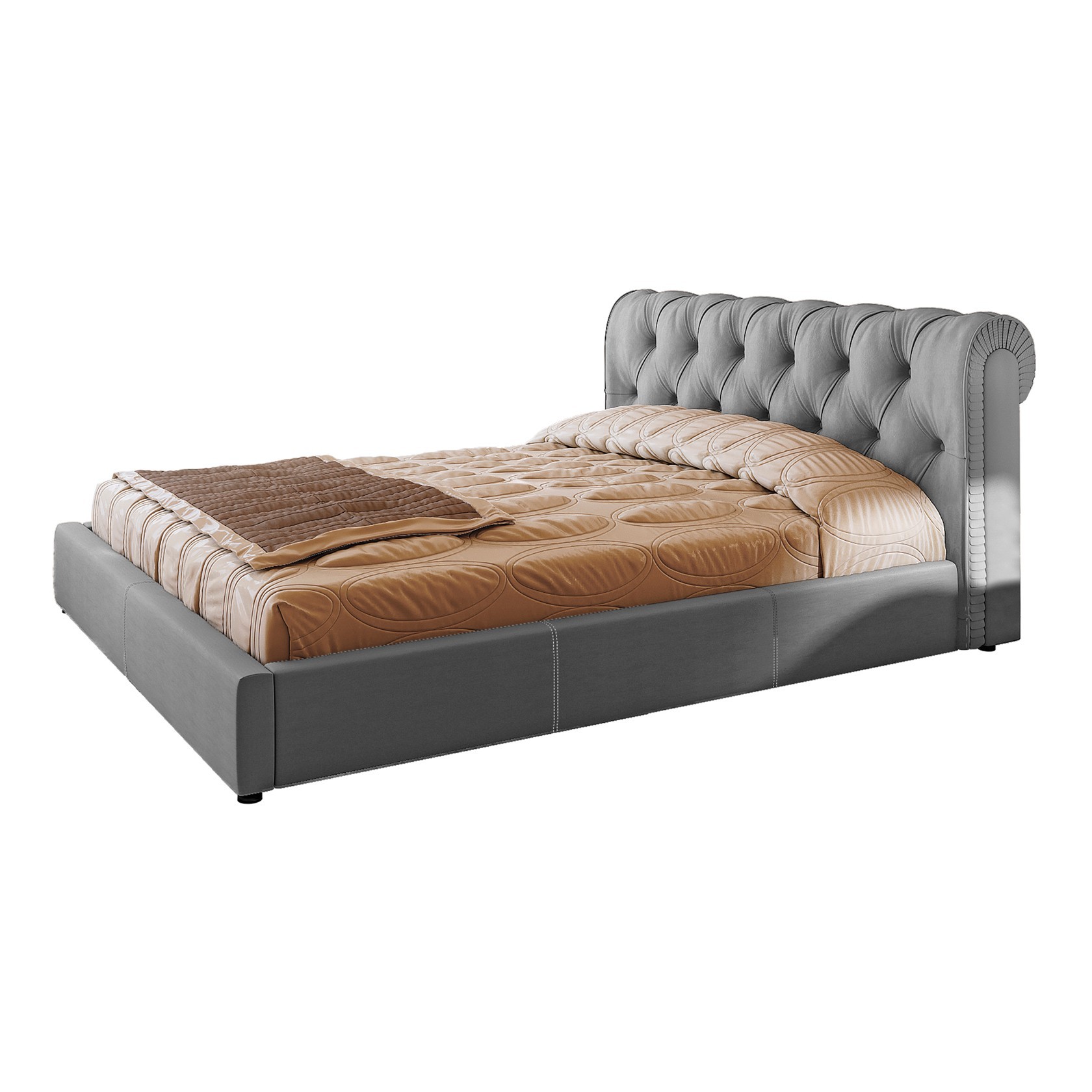

Кровать Честер (Green Sofa) Серая 140х200 см 381147_37