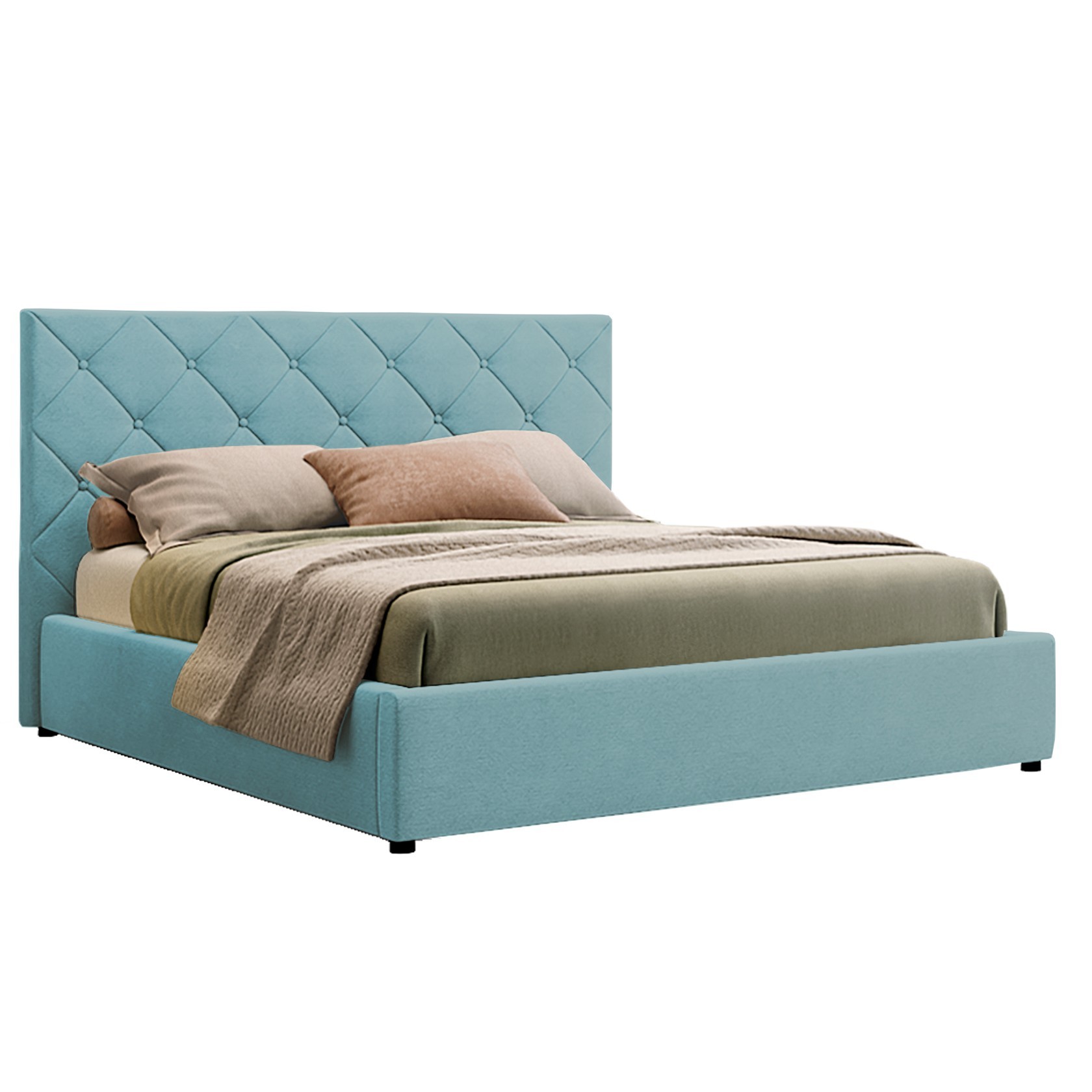 

Кровать Нью-Йорк ромбы (Green Sofa) Голубая 180х200 см 381130_09