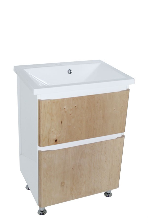 

Тумба Bianco с умывальником Bianco 60 (2 ящика) солома