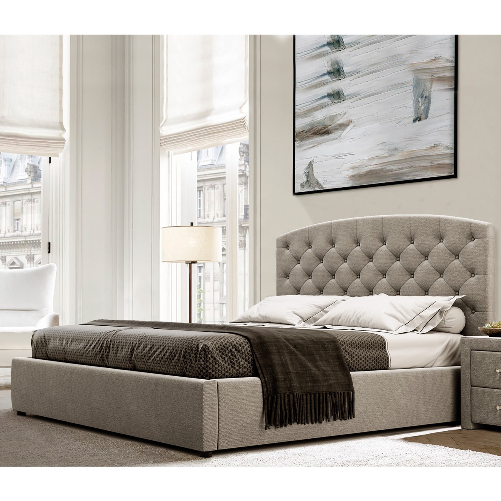 

Кровать Манхэтен-2 (Green Sofa) Бежевая 140х200 см 381153_52