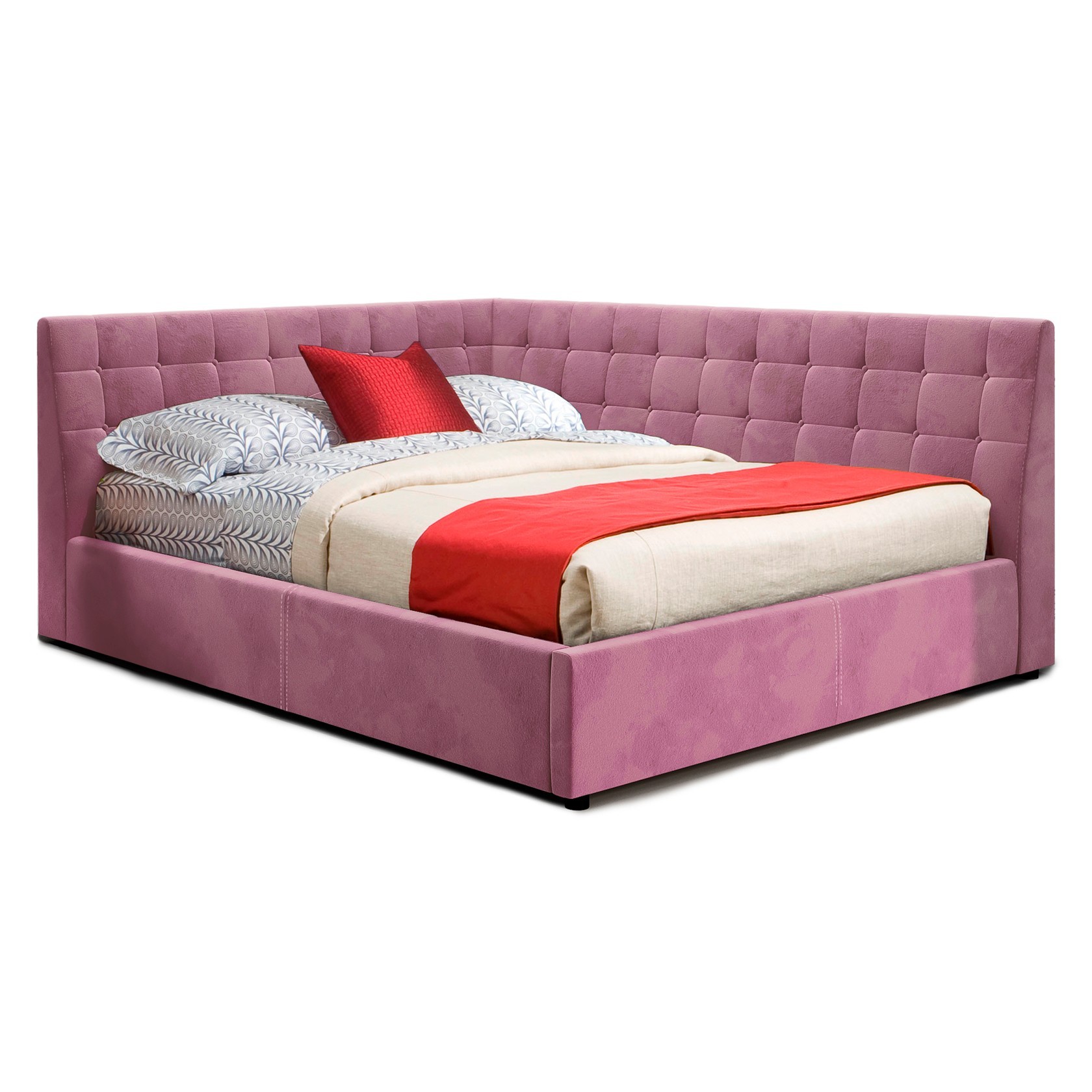 

Кровать Афины (Green Sofa) Розовая 120х200 см 381101_31