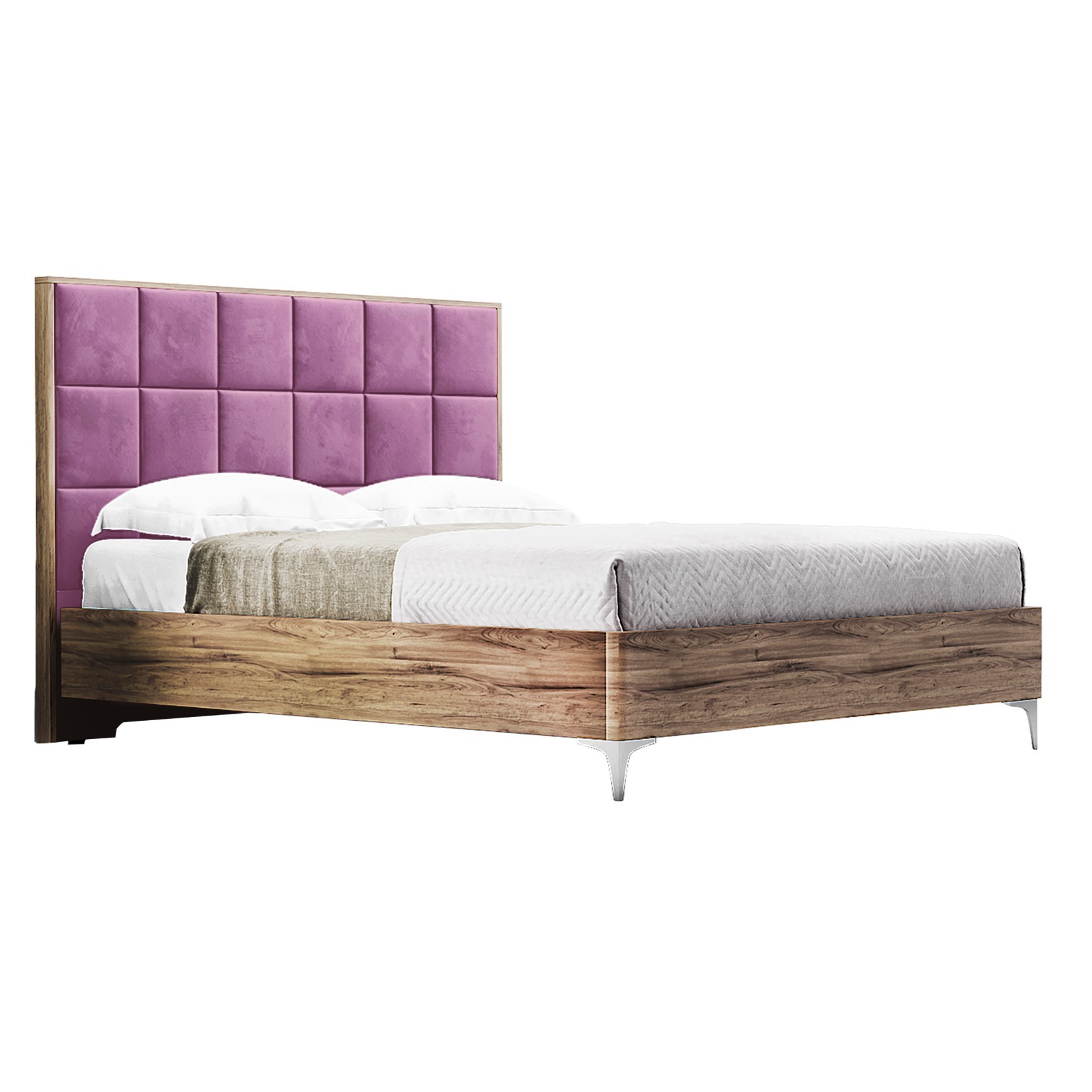 

Кровать Детройт модерн (Green Sofa) Коричневая + Розовая 180х200 см 381114_34