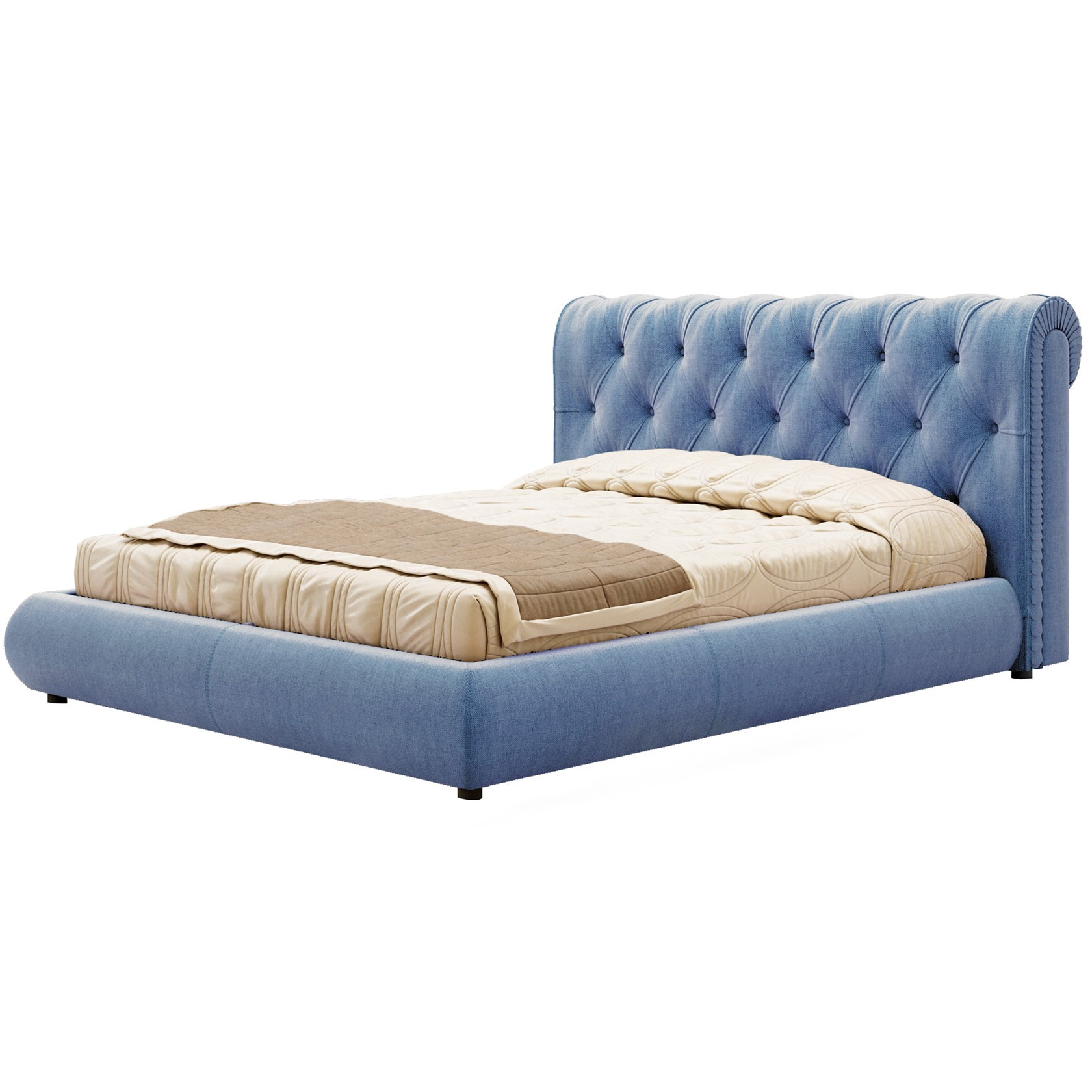 

Кровать Честер II (Green Sofa) Голубая 160х200 см 381148_08