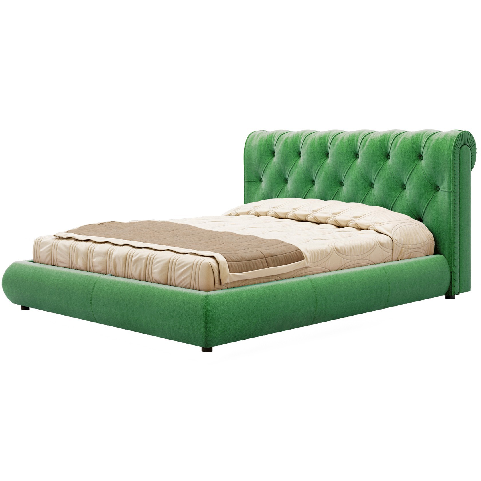 

Кровать Честер II (Green Sofa) Зеленая 120х200 см 381148_11