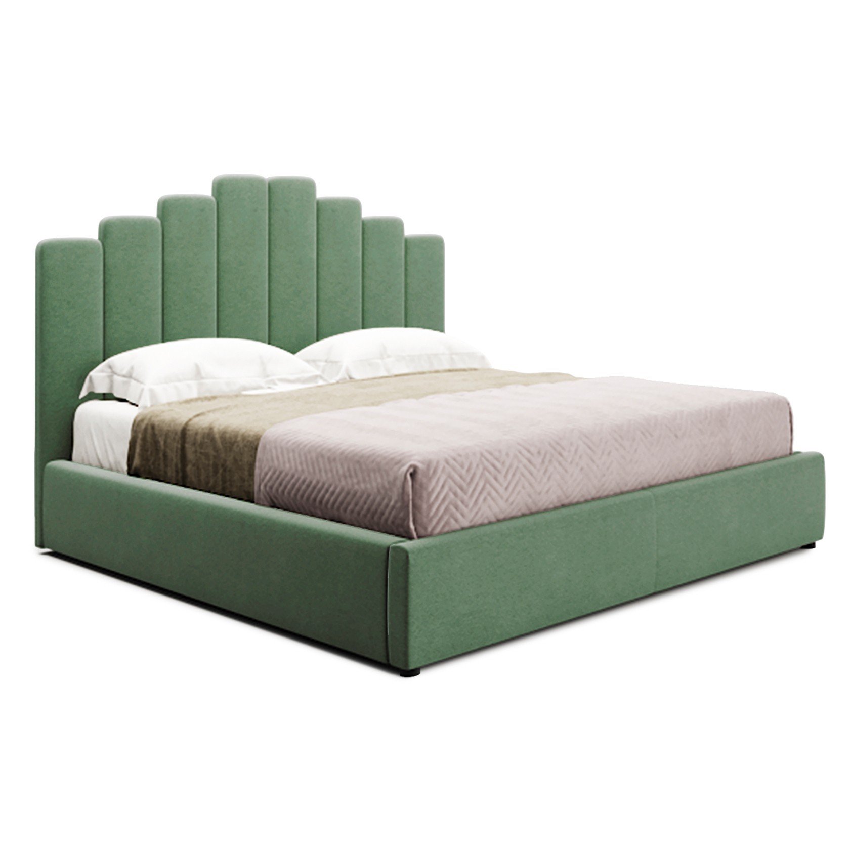 

Кровать Барселона (Green Sofa) Зеленая 200х200 см 381102_25