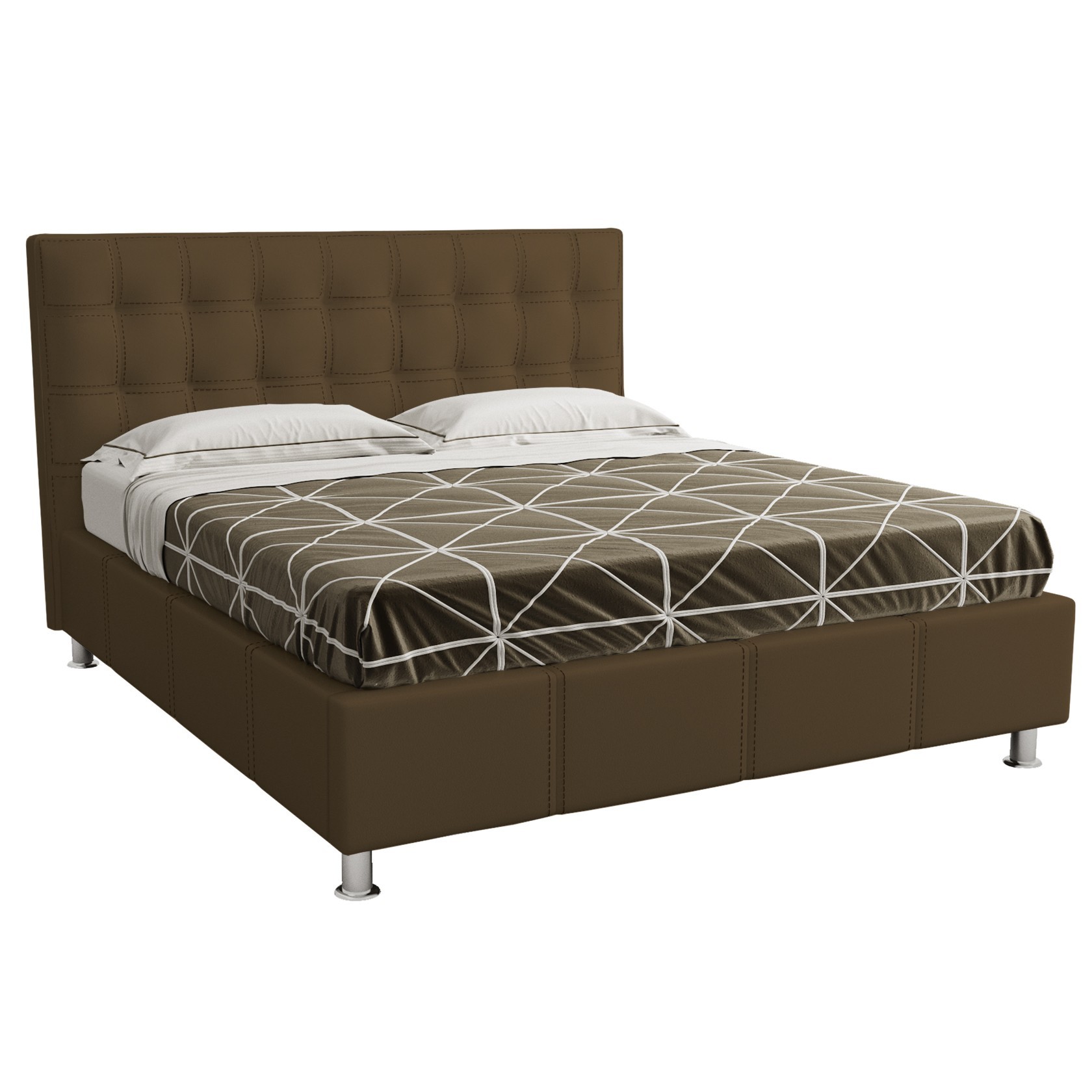 

Кровать Нью-Йорк квадраты (Green Sofa) Коричневая 180х200 см 381129_39