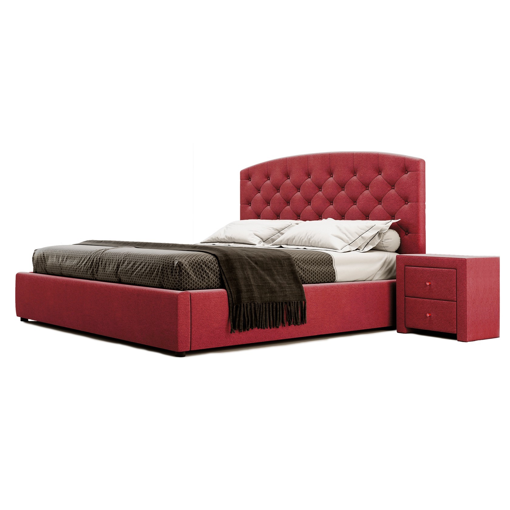 

Кровать Манхэттен III (Green Sofa) Красная 140х200 см 381120_37