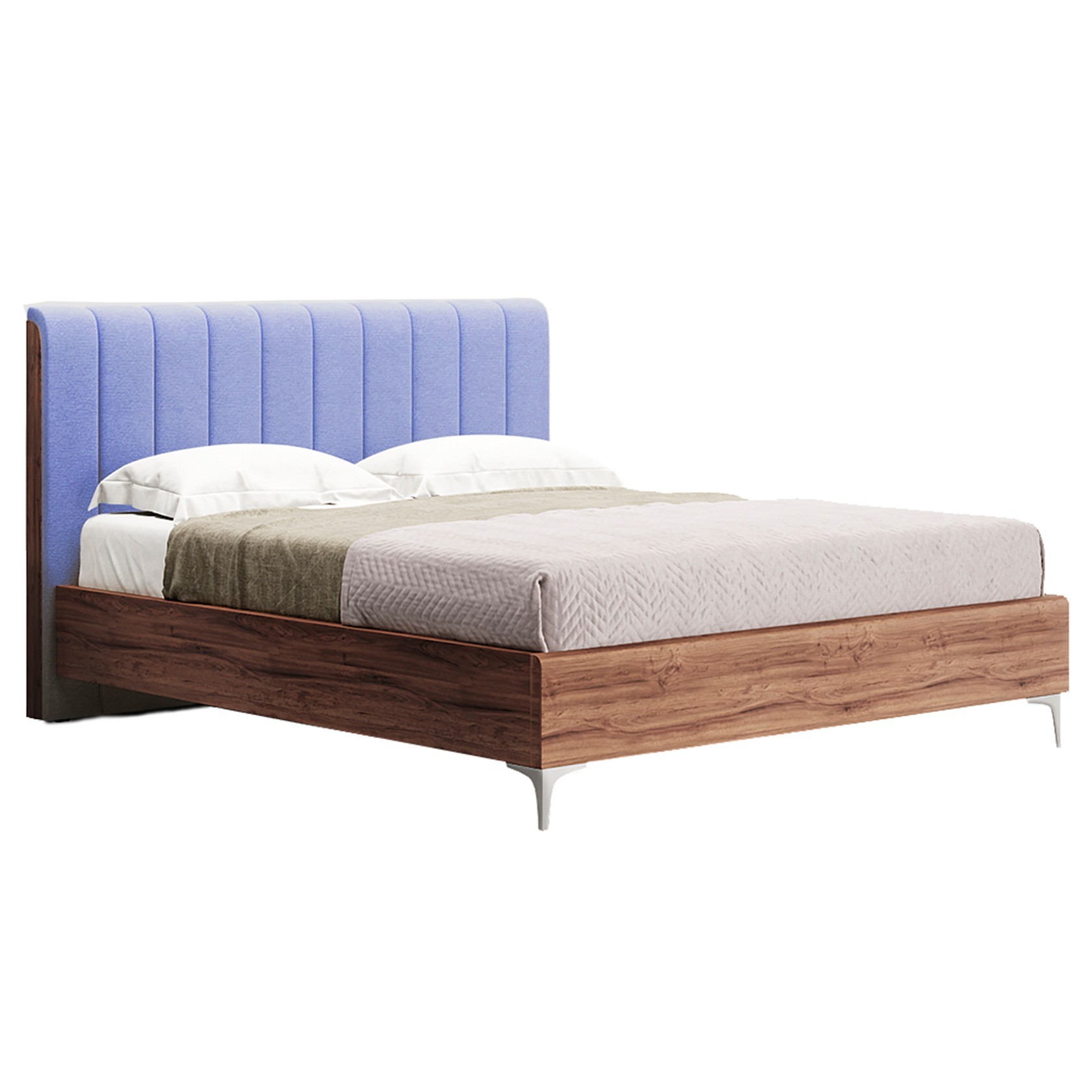 

Кровать Прага модерн (Green Sofa) Голубая + Коричневая 200х200 см 381151_10