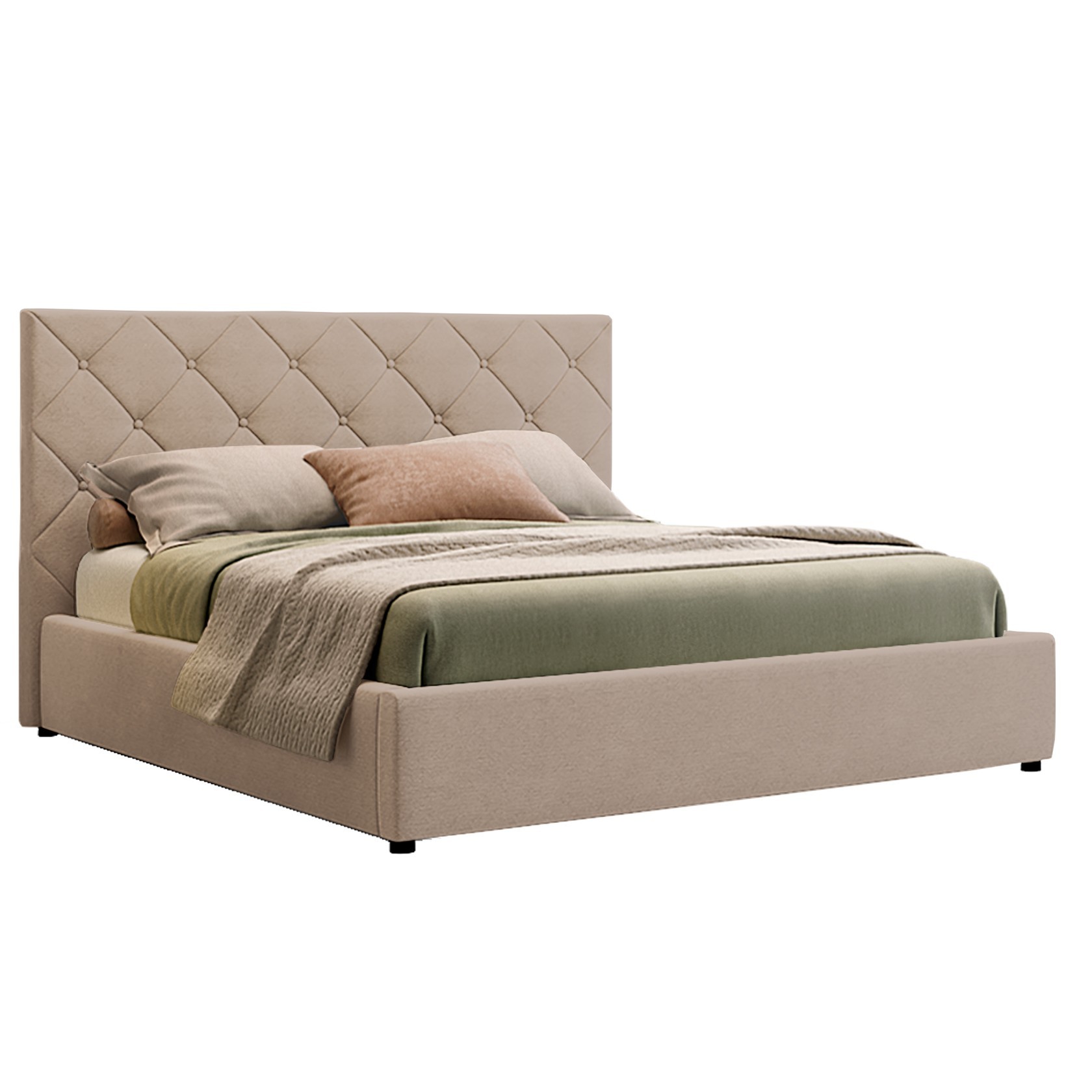 

Кровать Нью-Йорк ромбы (Green Sofa) Бежевая 200х200 см 381130_45
