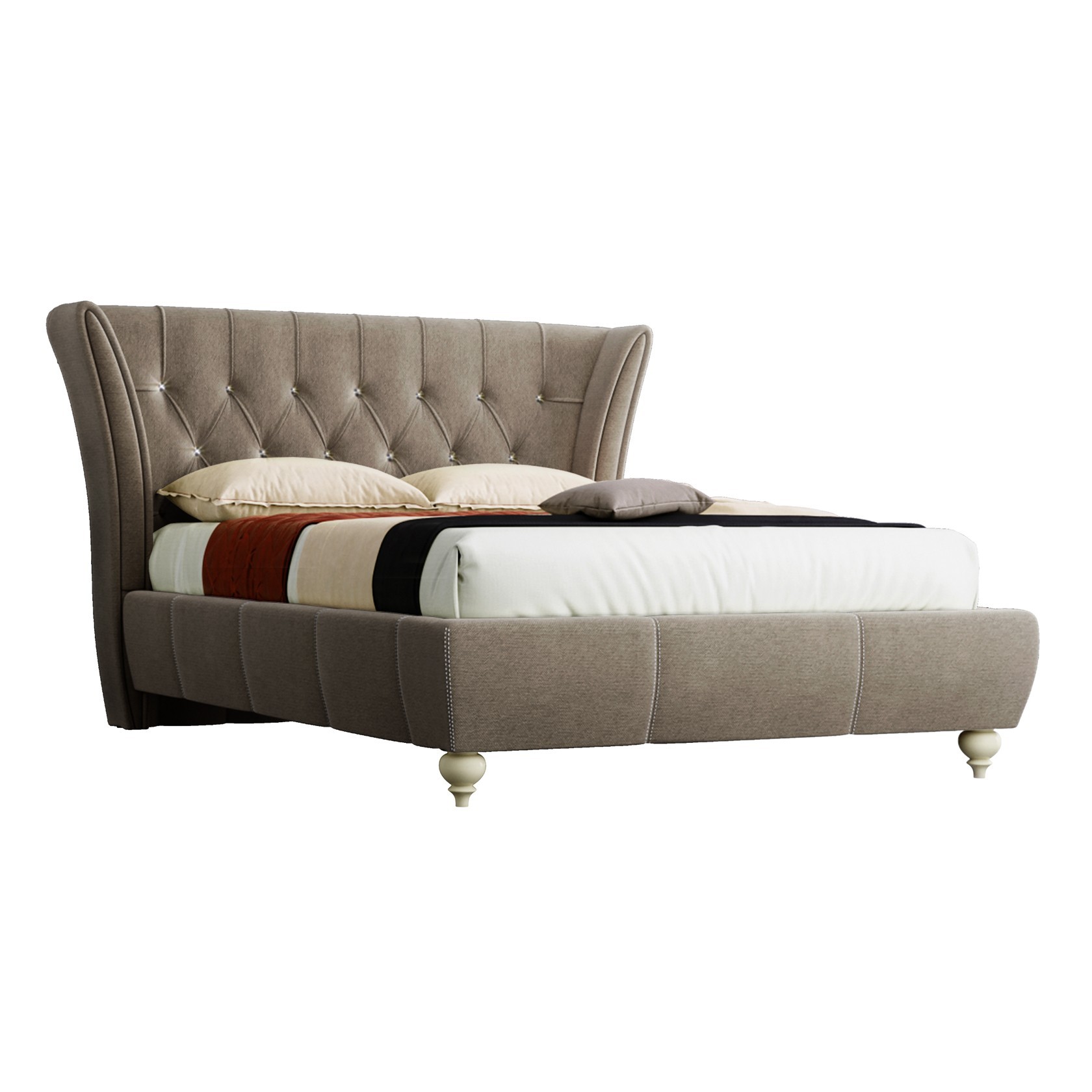 

Кровать Эмма (Green Sofa) Коричневая 200х200 см 381150_50