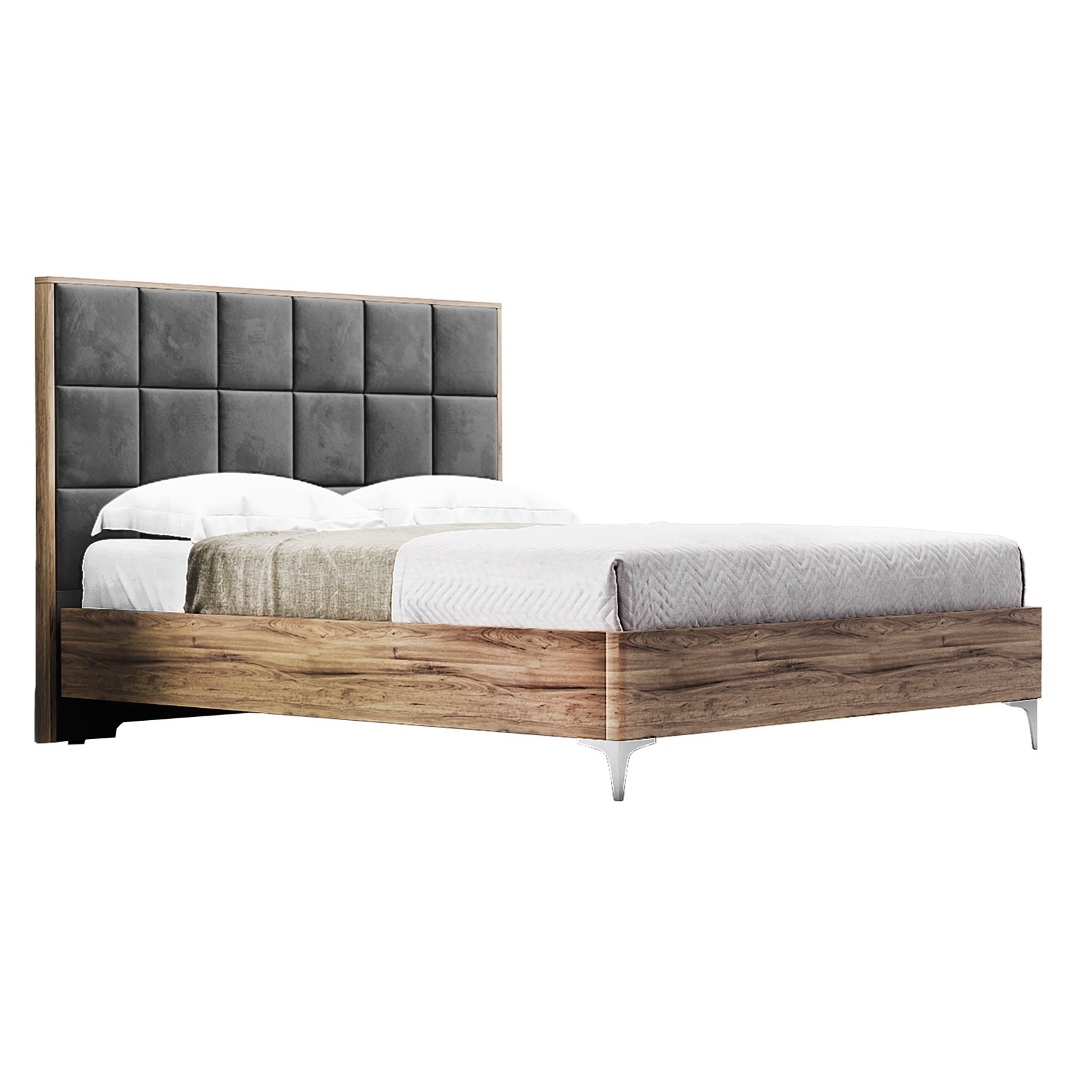 

Кровать Детройт модерн (Green Sofa) Коричневая + Темно-серая 180х200 см 381114_39
