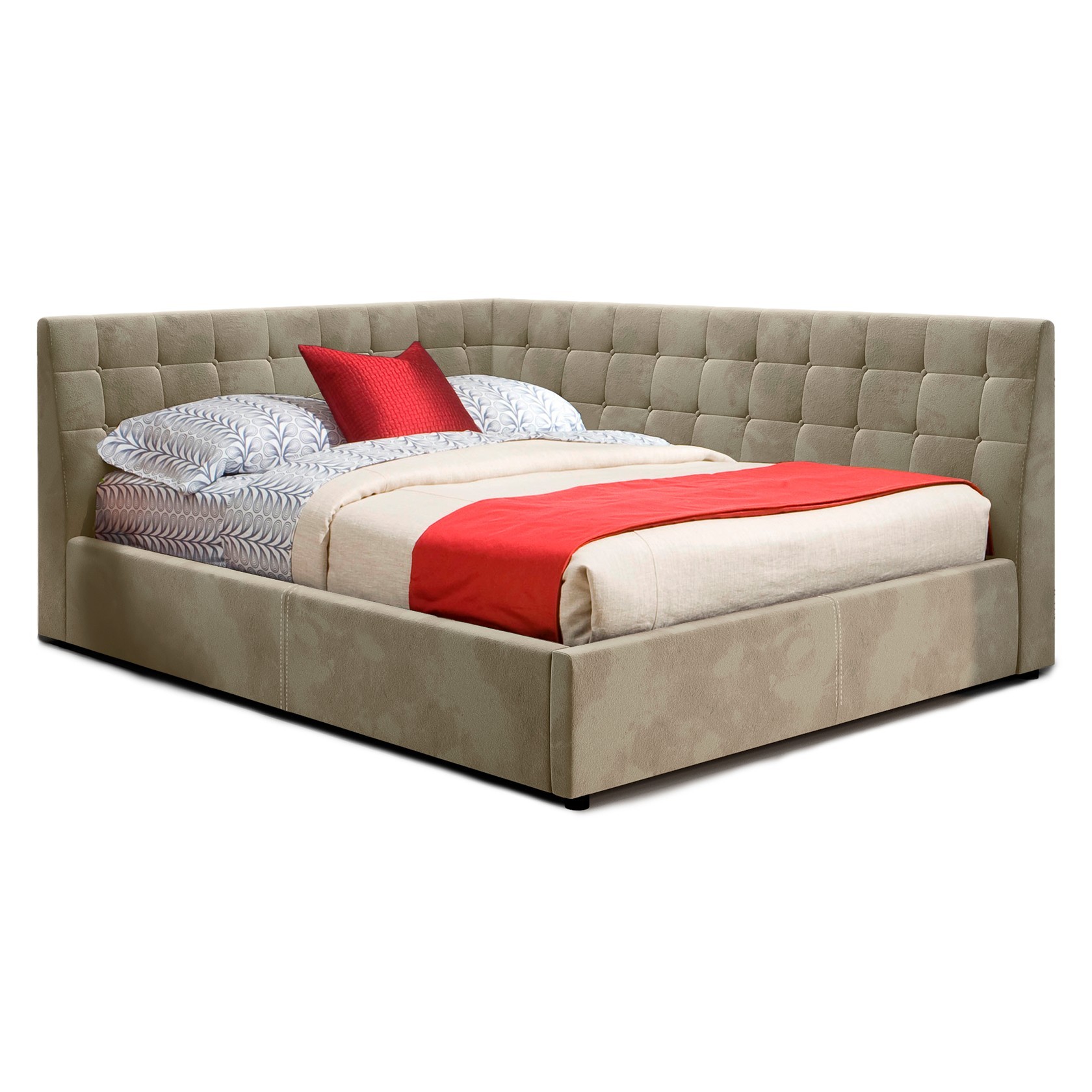 

Кровать Афины (Green Sofa) Бежевая 120х200 см 381101_06