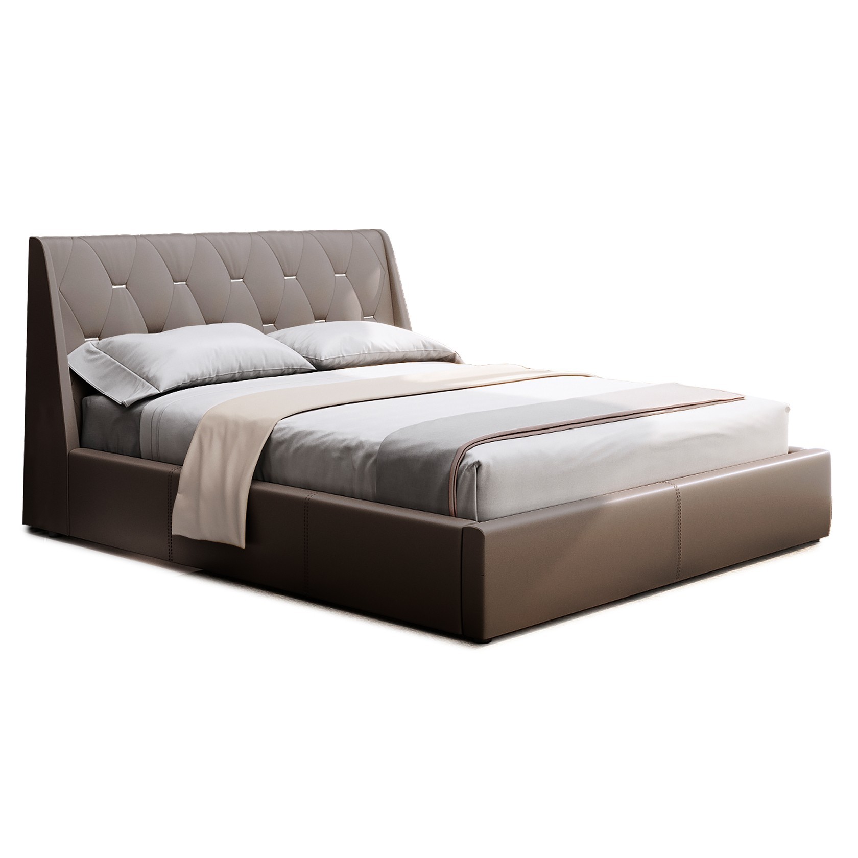 

Кровать Берлин IV (Green Sofa) Коричневая 200х200 см 381105_25