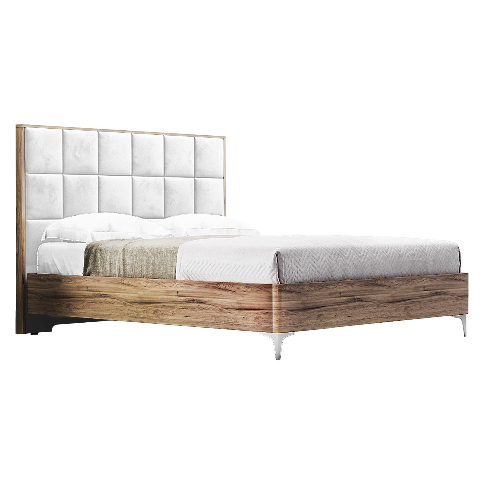 

Кровать Детройт модерн (Green Sofa) Коричневая + Белая 160х200 см 381114_13