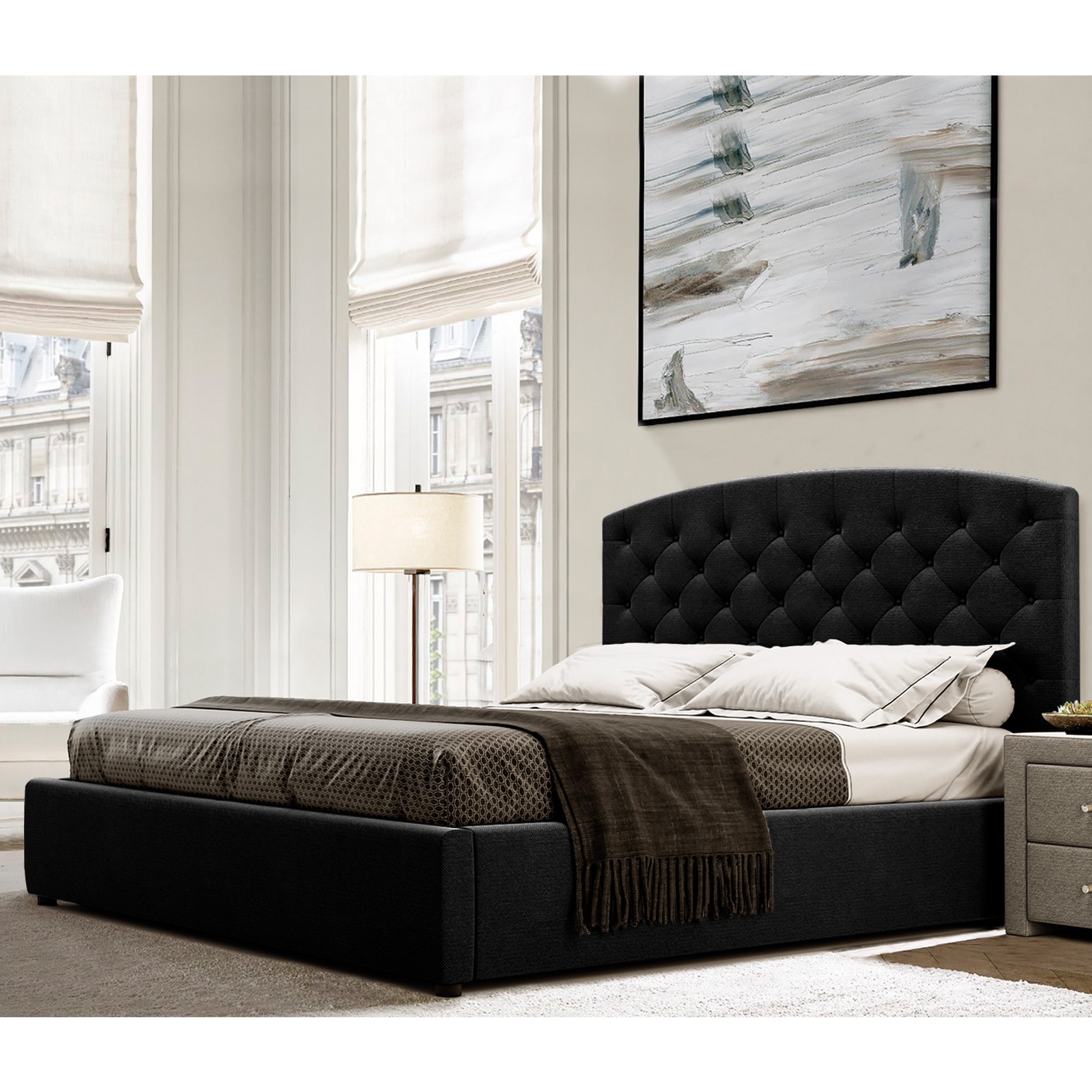 

Кровать Манхэтен-2 (Green Sofa) Черная 140х200 см 381153_32