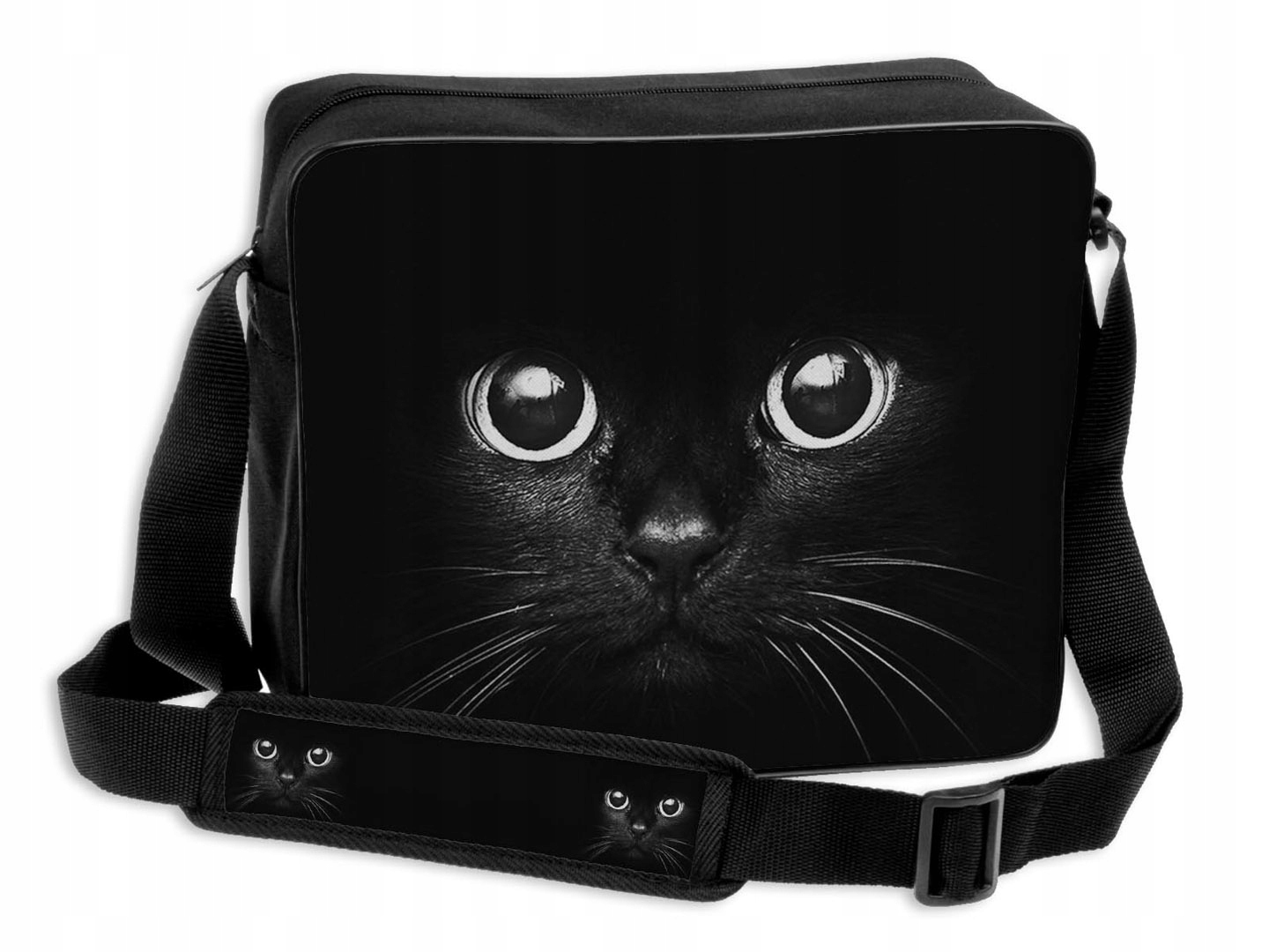 

Молодёжная сумка через плечо A4 Wenecja Чёрный кот 30 x 35 x 12 см (KOT 12)