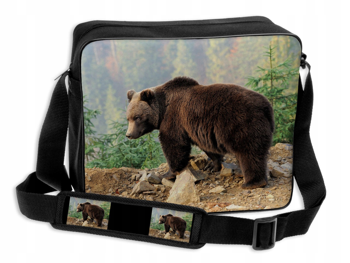 

Молодёжная сумка через плечо A4 Wenecja Бурый медведь 30 x 35 x 12 см (ZW 18)