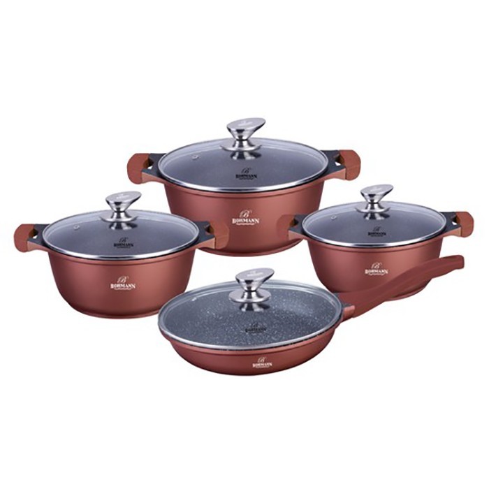

Набор посуды 8 предметов Bohmann BH 60-08 Burgundy