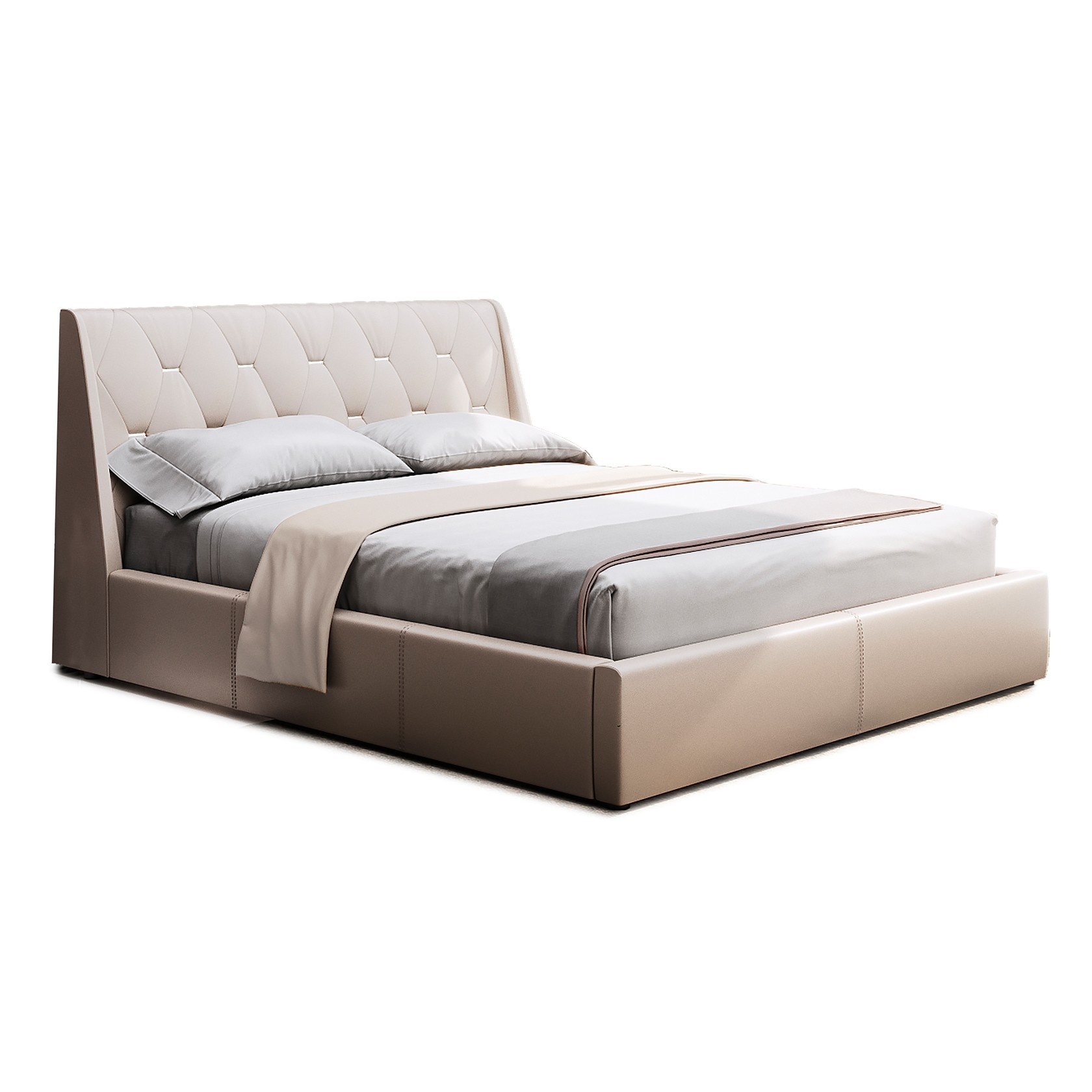 

Кровать Берлин IV (Green Sofa) Бежевая 140х200 см 381105_02