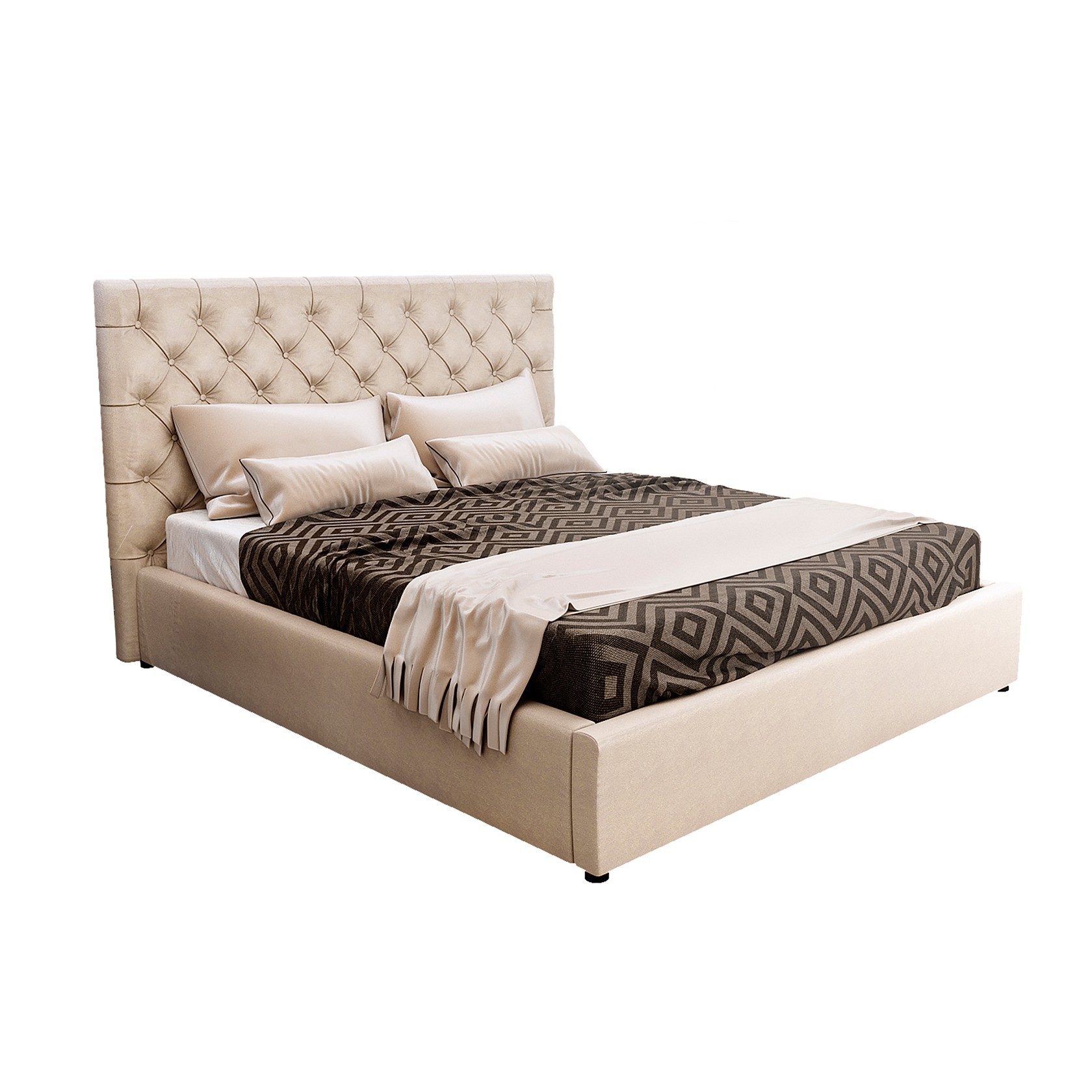 

Кровать Манхэттен (Green Sofa) Бежевая 140х200 см 381118_02