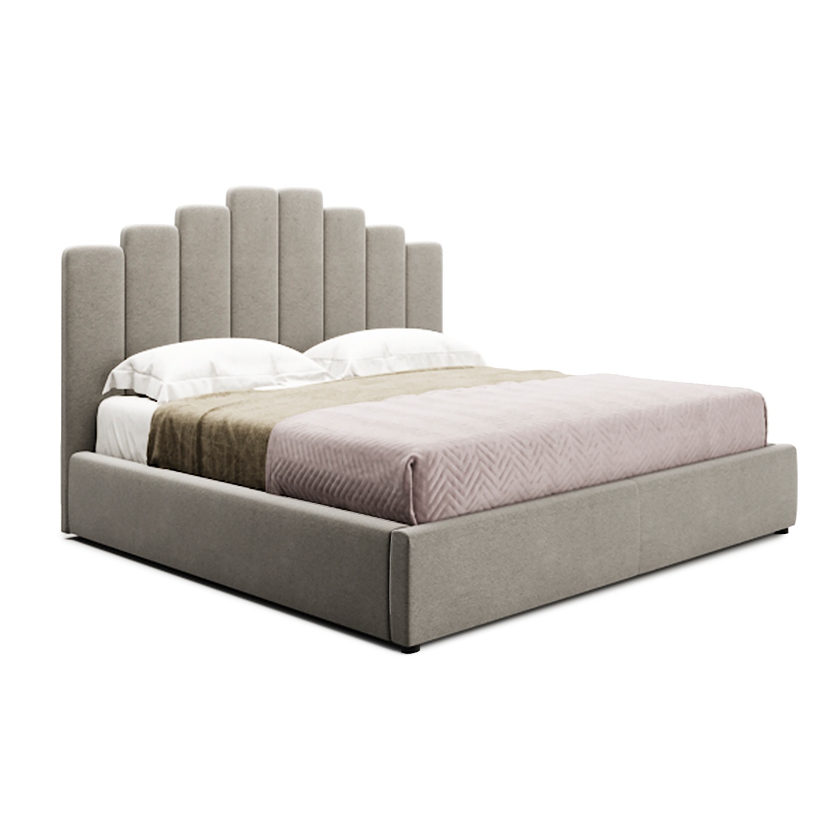 

Кровать Барселона (Green Sofa) Серая 200х200 см 381102_05
