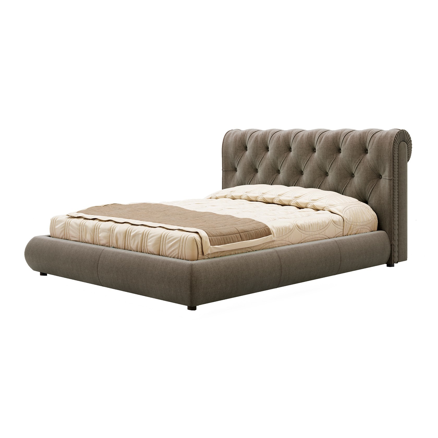 

Кровать Честер II (Green Sofa) Капучино 140х200 см 381148_02