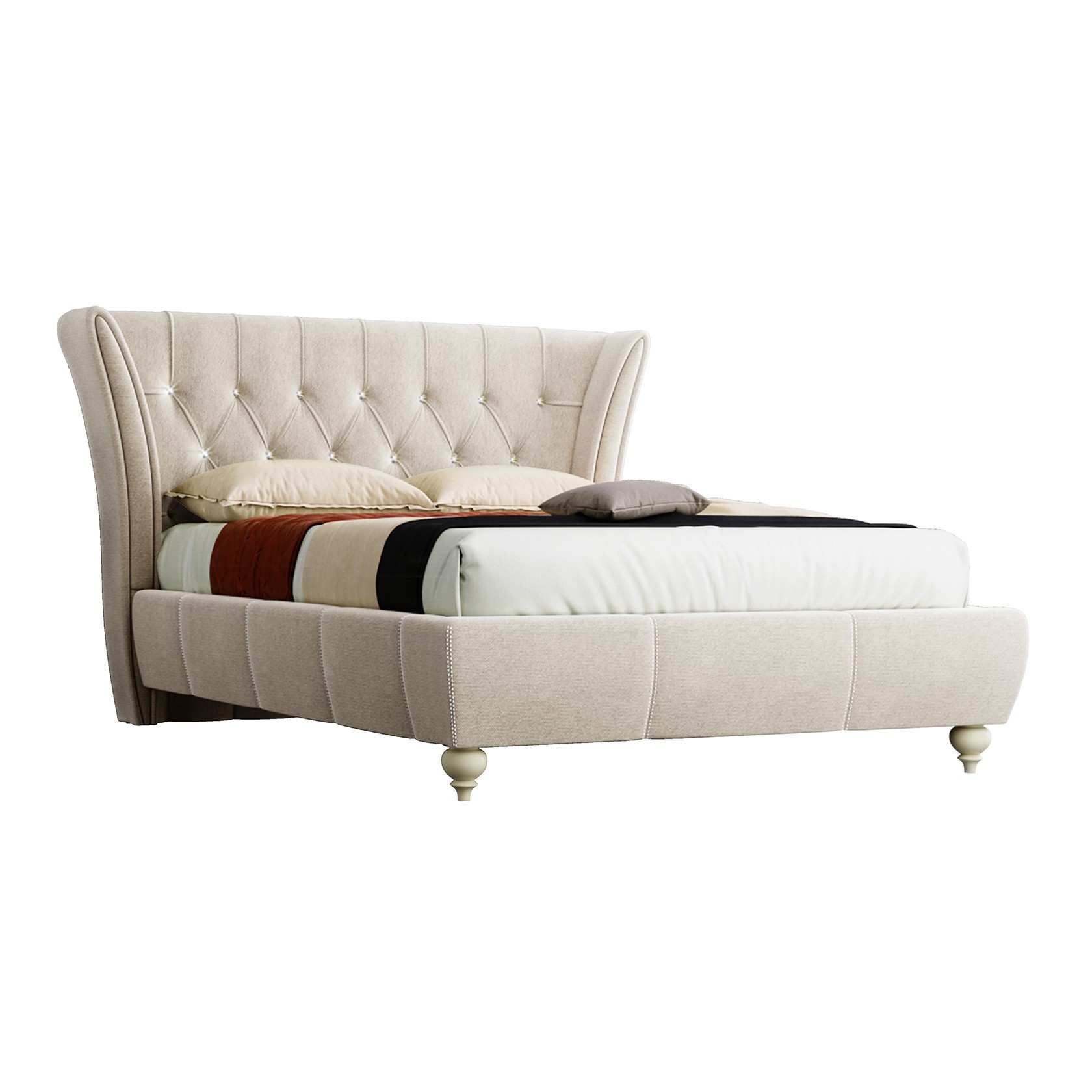 

Кровать Эмма (Green Sofa) Бежевая 180х200 см 381150_04