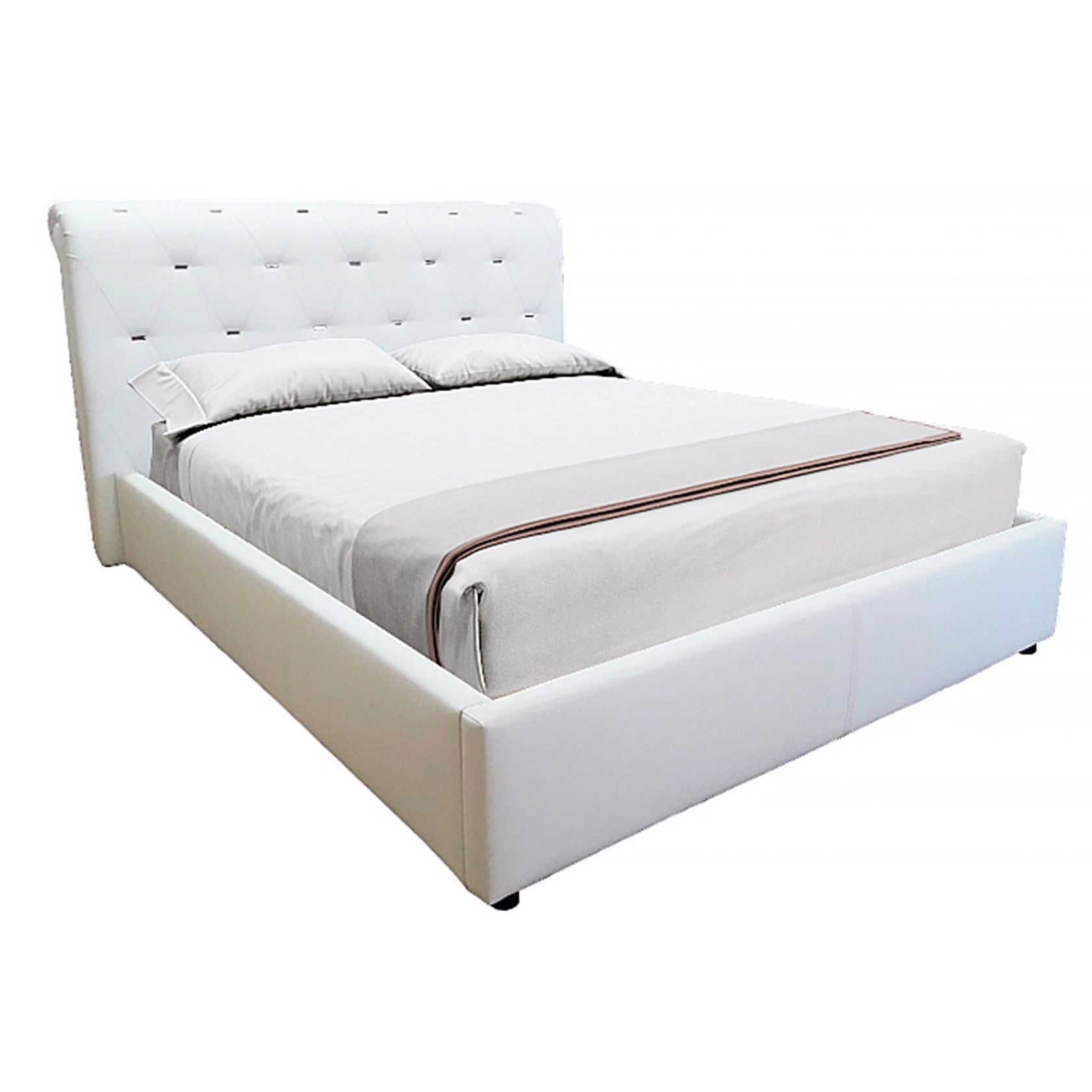 

Кровать Валенсия Ромбы Люкс (Green Sofa) Белая 180х200 см 381155_04