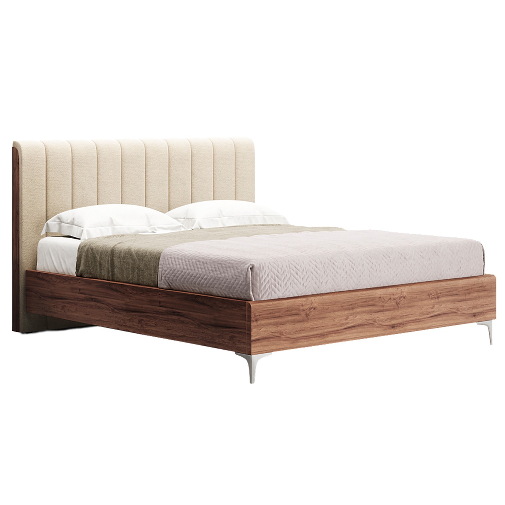 

Кровать Прага модерн (Green Sofa) Бежевая + Коричневая 140х200 см 381151_02