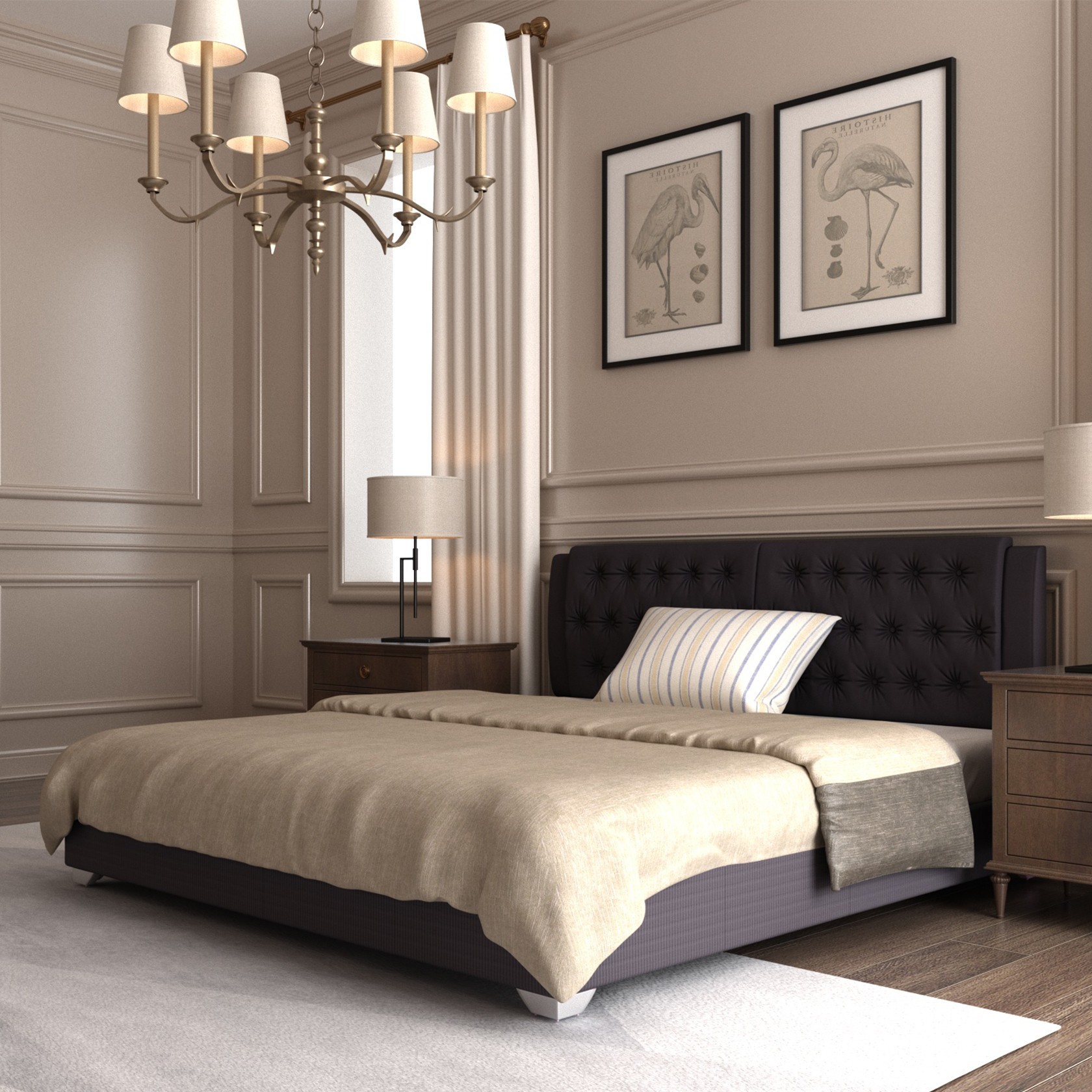 

Кровать Тиффани без механизма Серая 120х200 см 111105_35